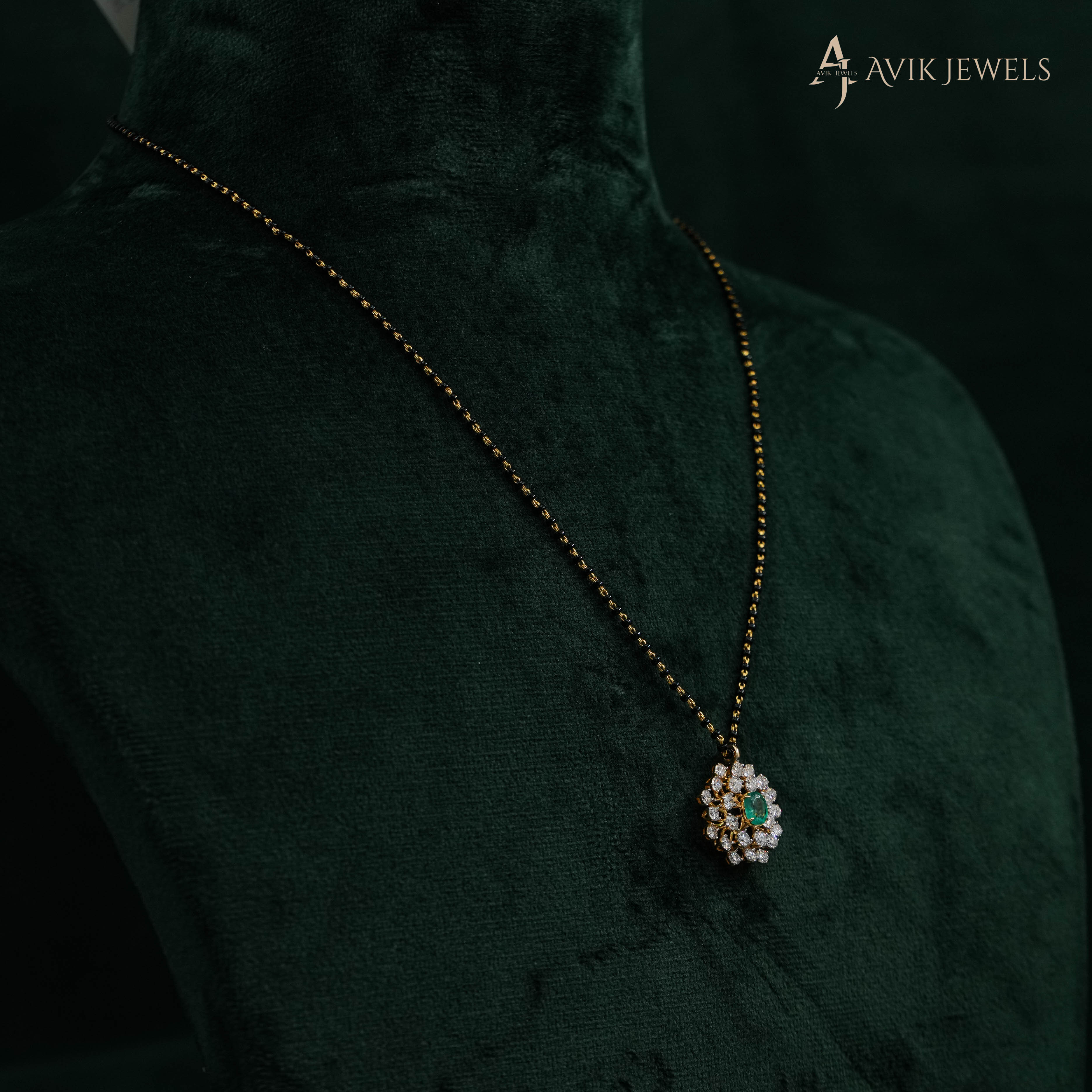 Lab Grown Diamond Mangalsutra Pendant