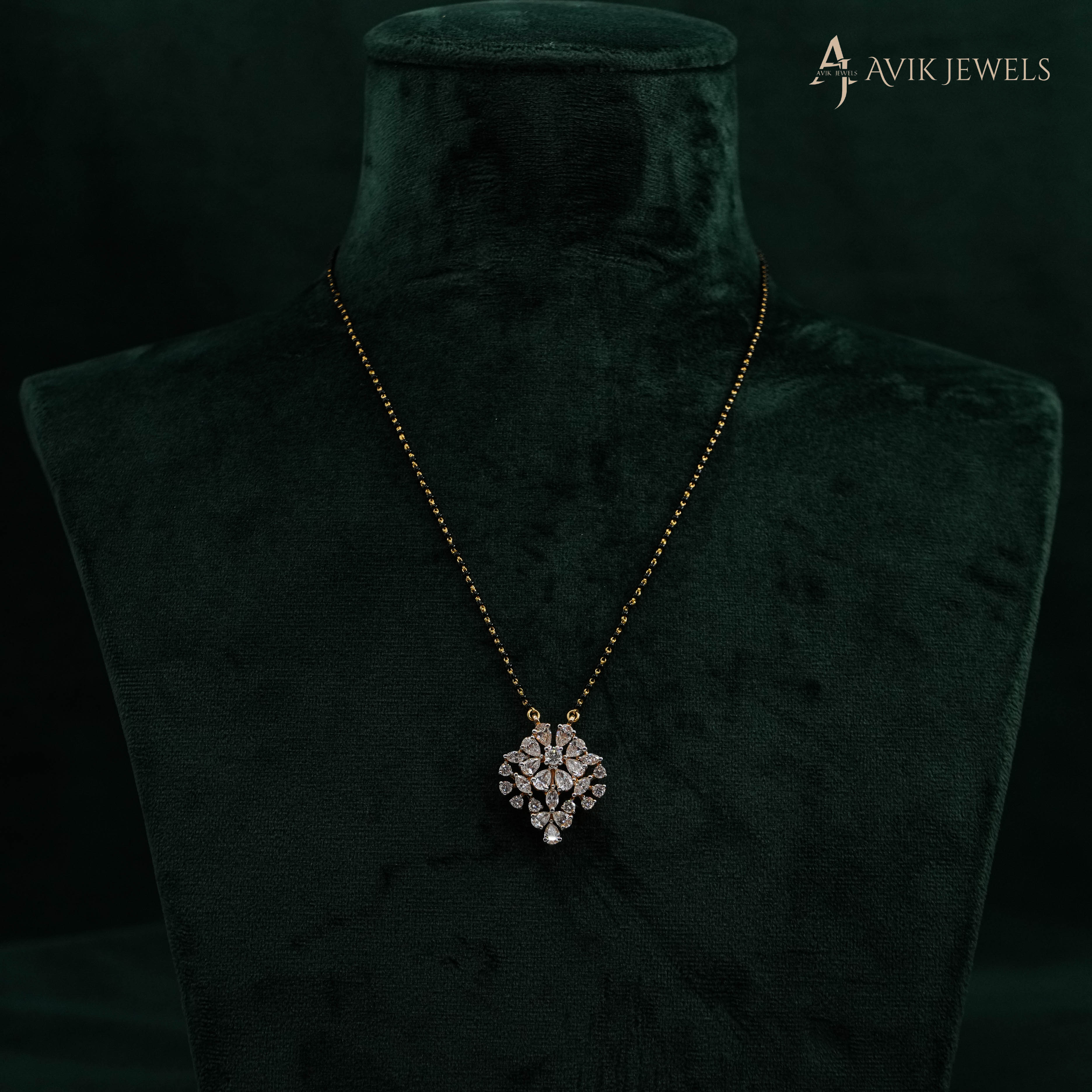 Lab Grown Diamond Mangalsutra Pendant