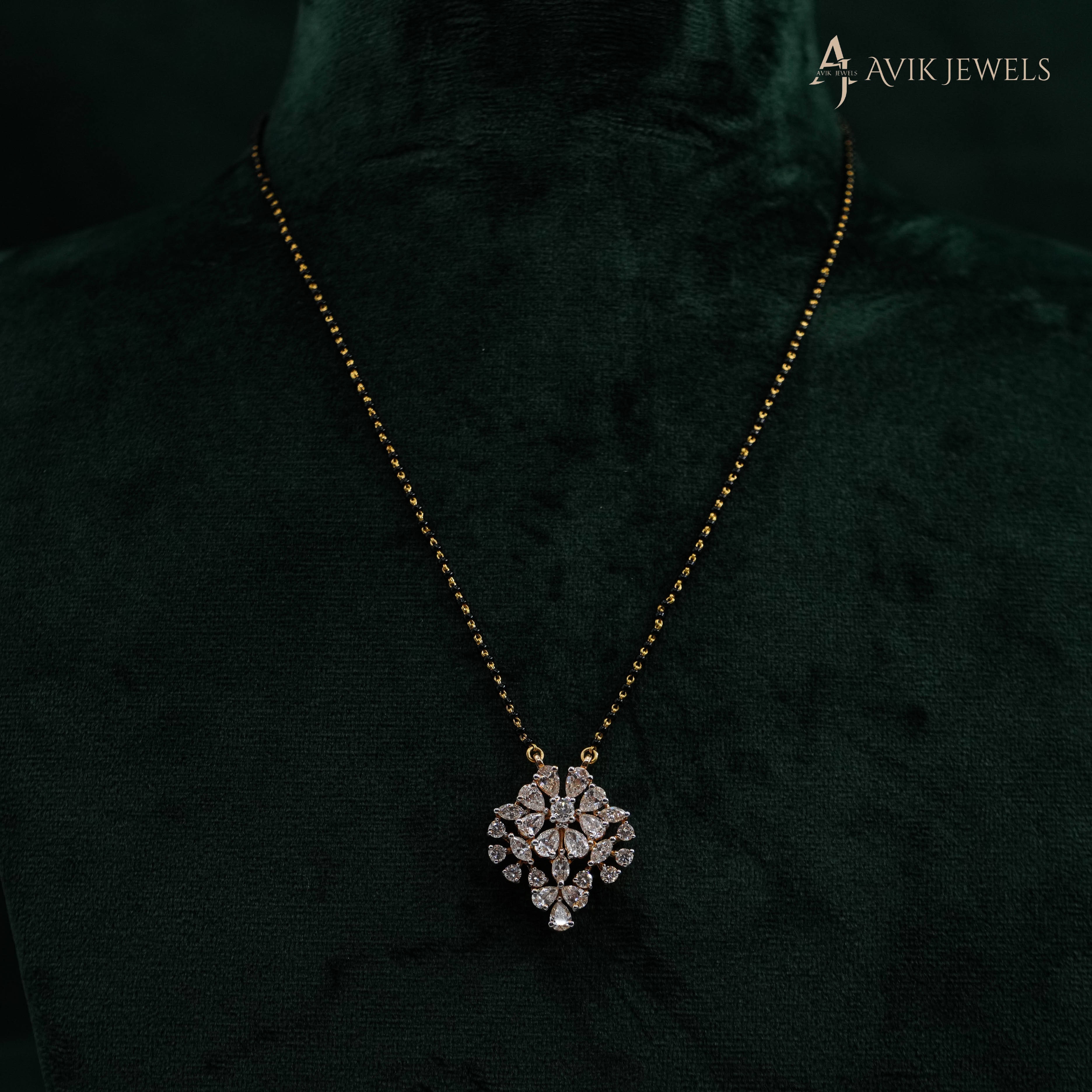 Lab Grown Diamond Mangalsutra Pendant