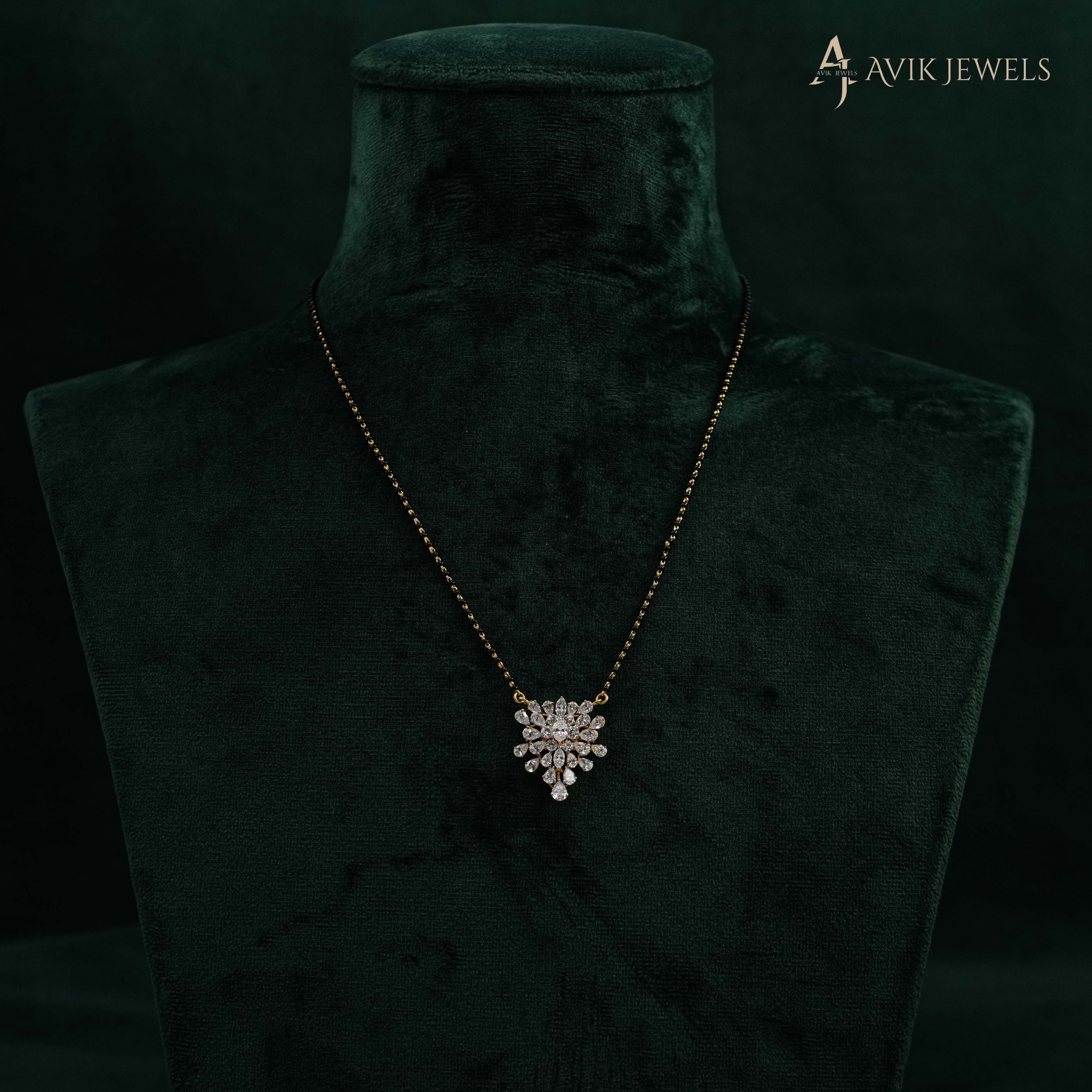 Lab Grown Diamond Mangalsutra Pendant