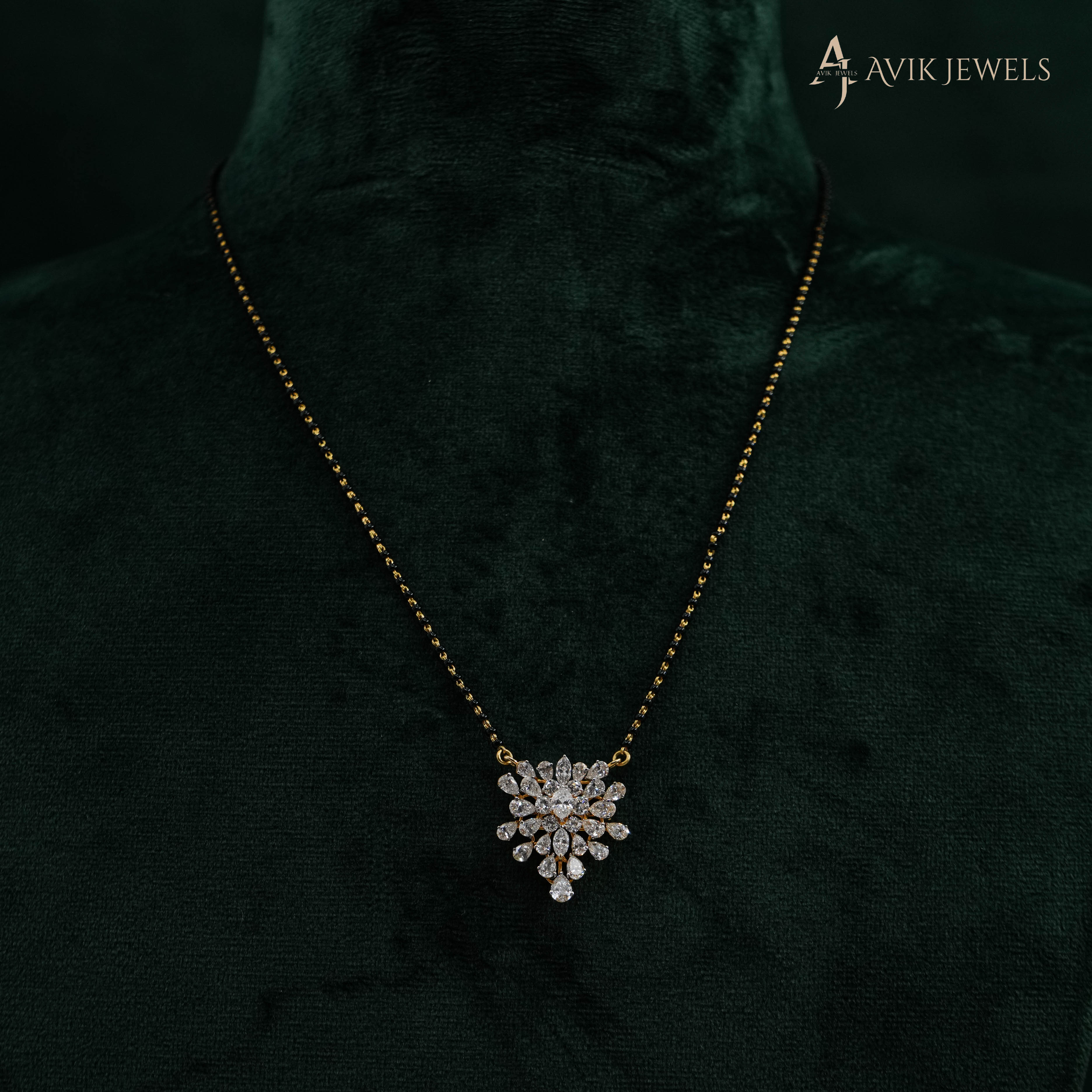 Lab Grown Diamond Mangalsutra Pendant