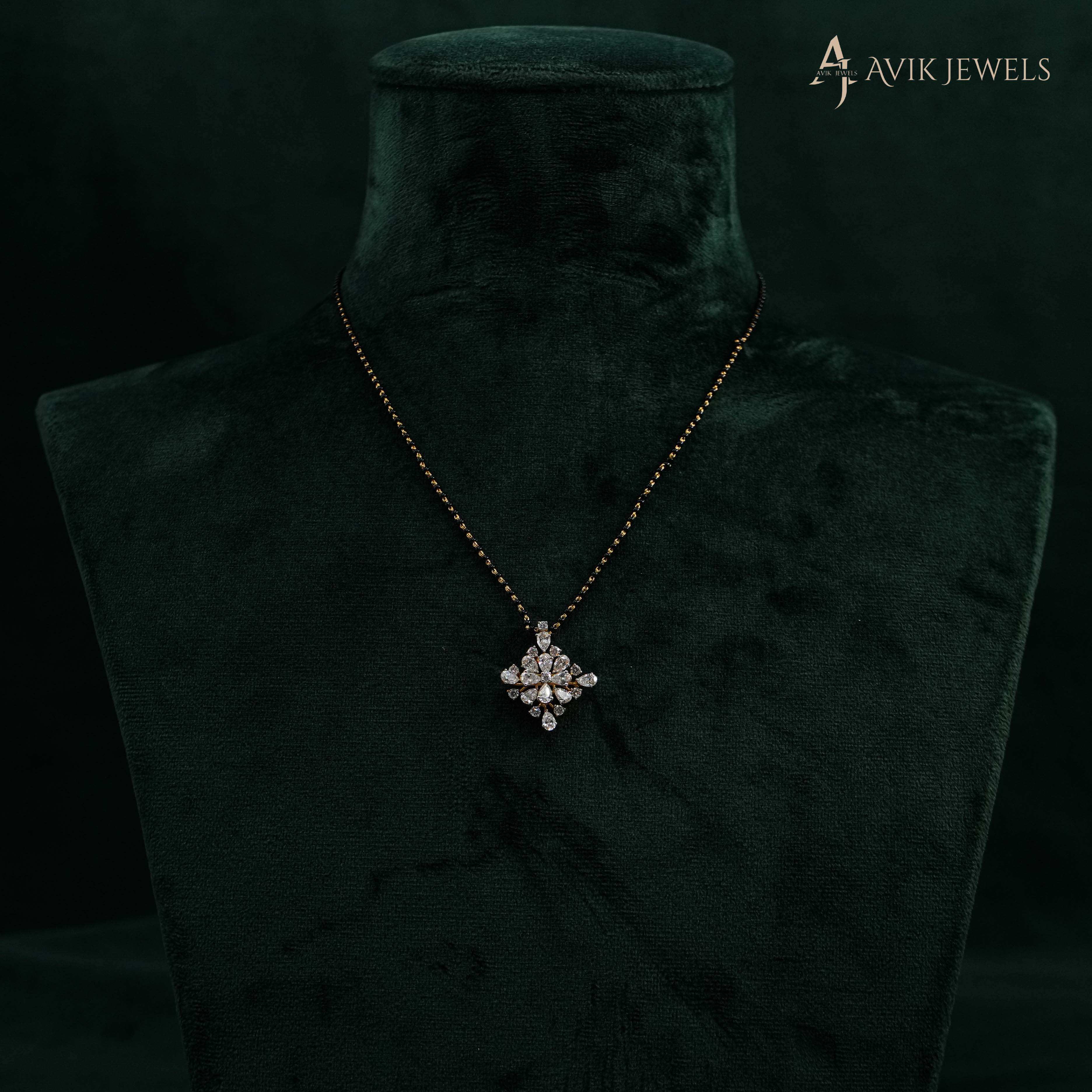 Lab Grown Diamond Mangalsutra Pendant