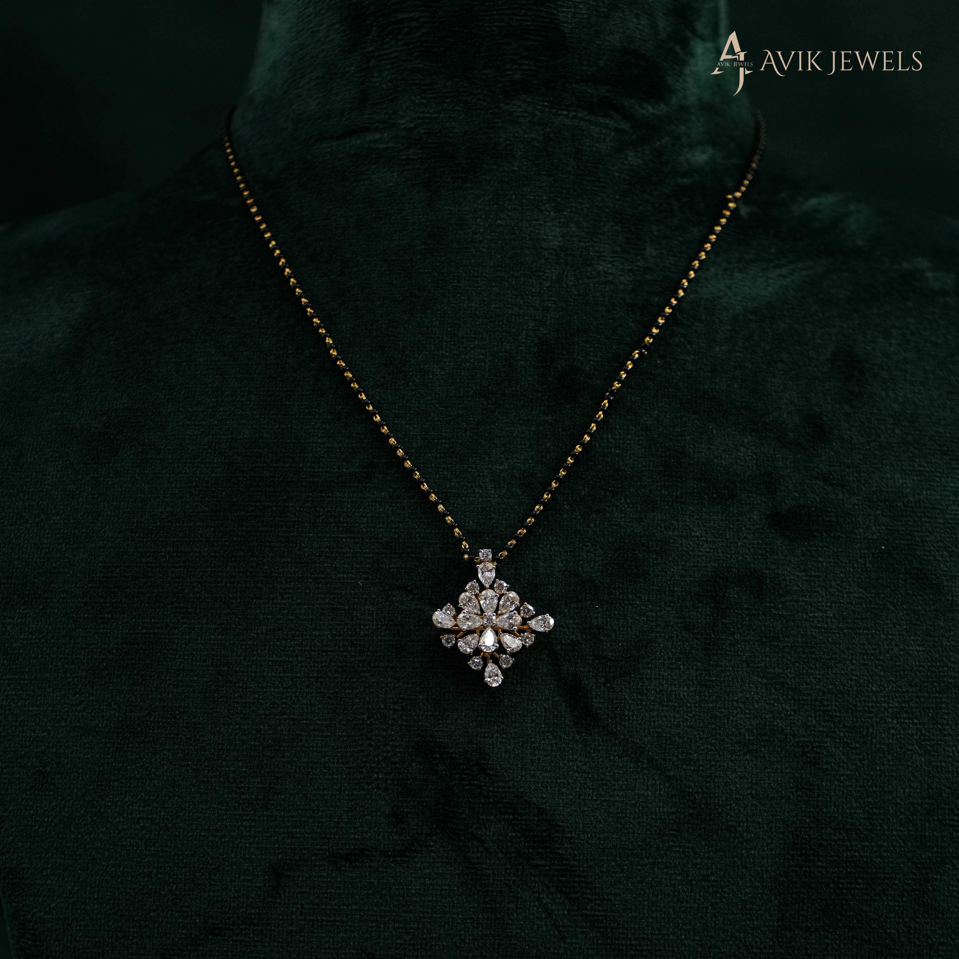 Lab Grown Diamond Mangalsutra Pendant
