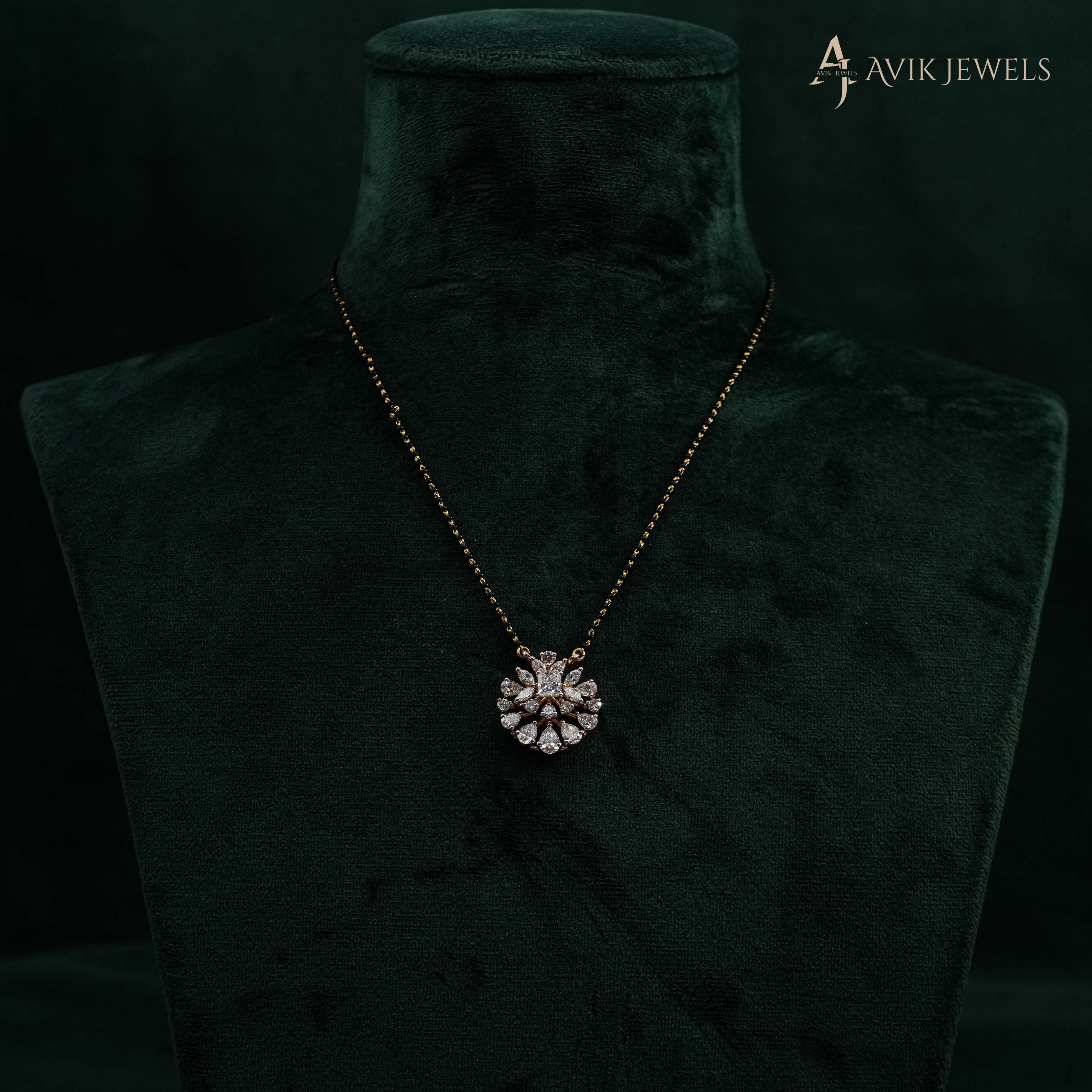 Lab Grown Diamond Mangalsutra Pendant