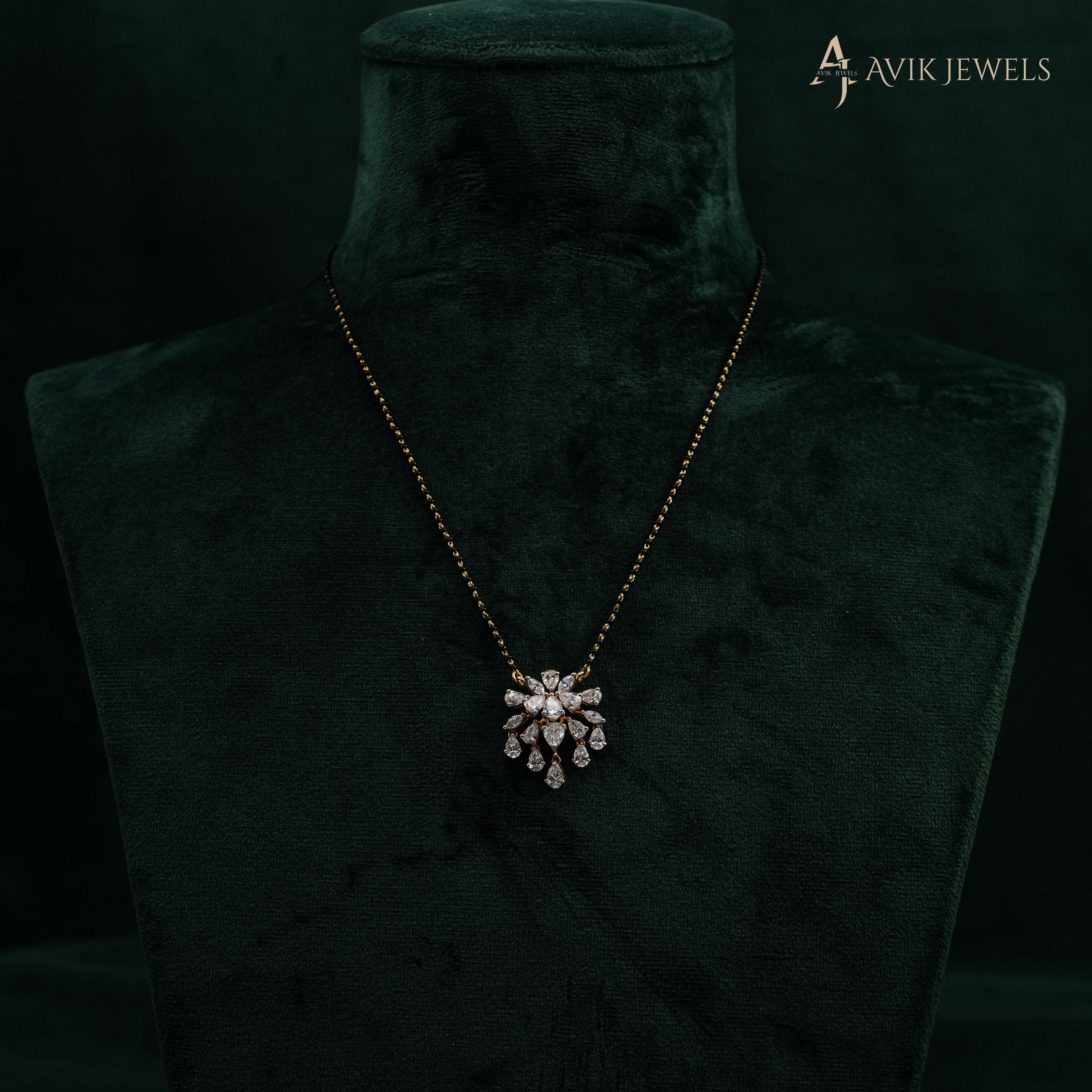 Lab Grown Diamond Mangalsutra Pendant