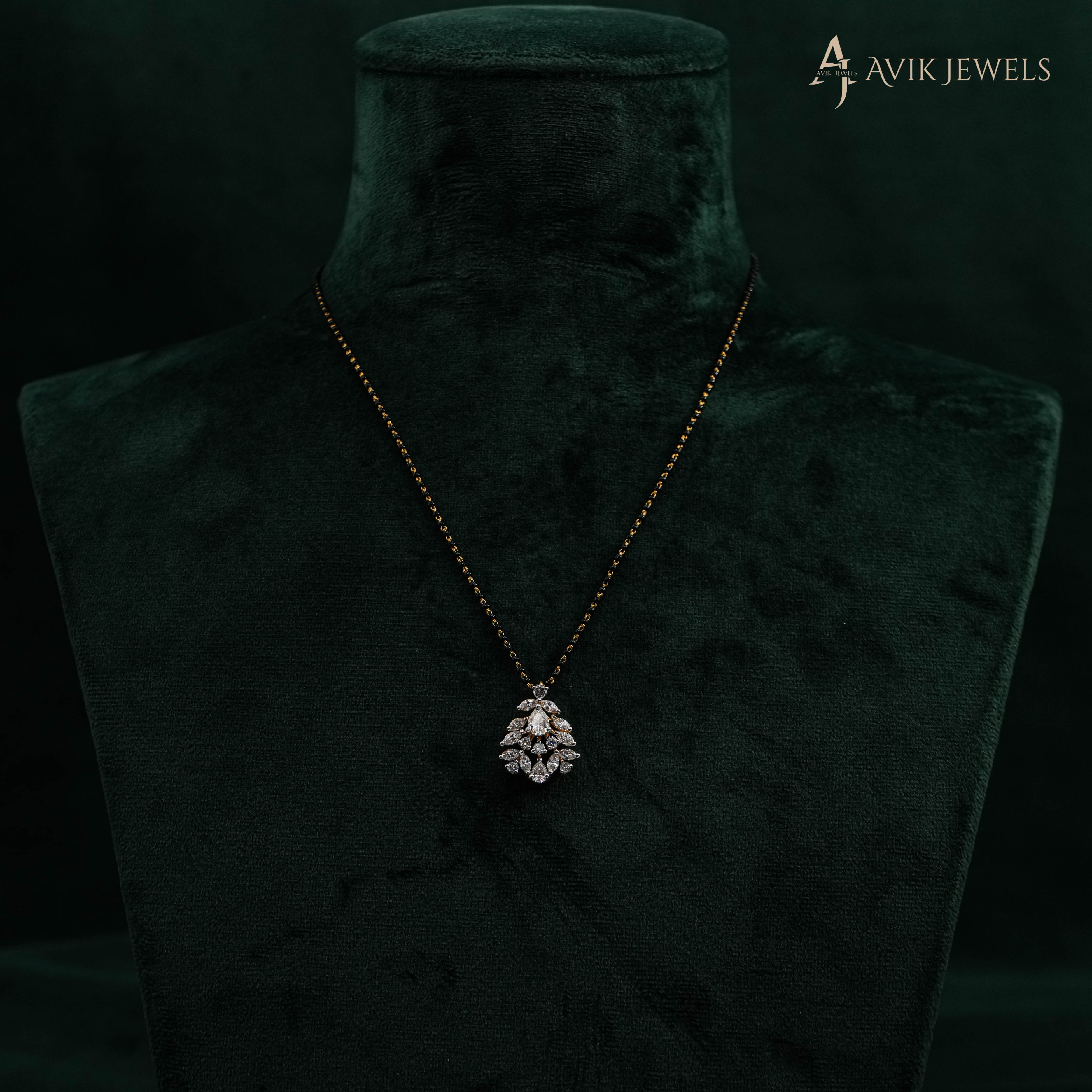 Lab Grown Diamond Cluster Pendant