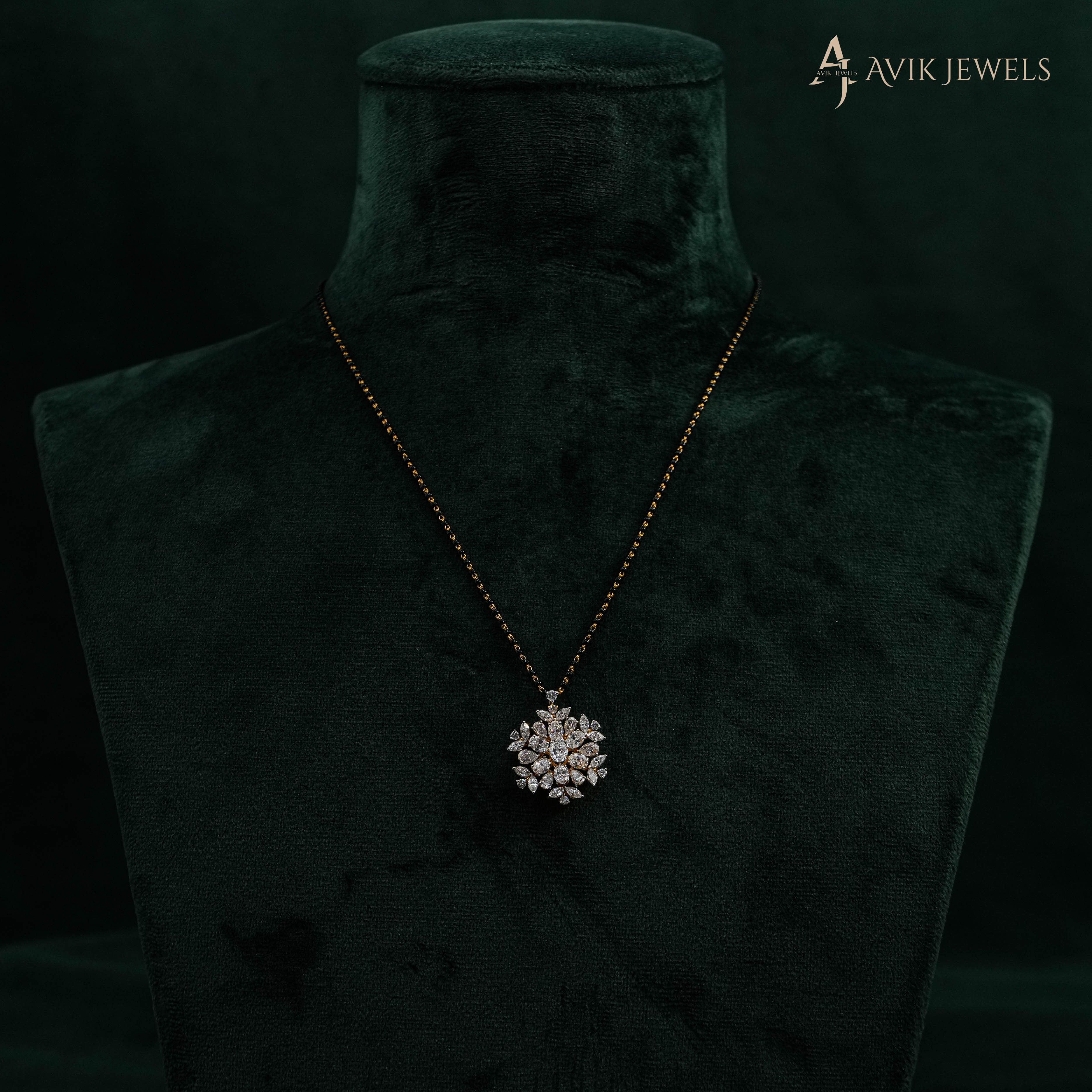 Lab Grown Diamond Mangalsutra Pendant