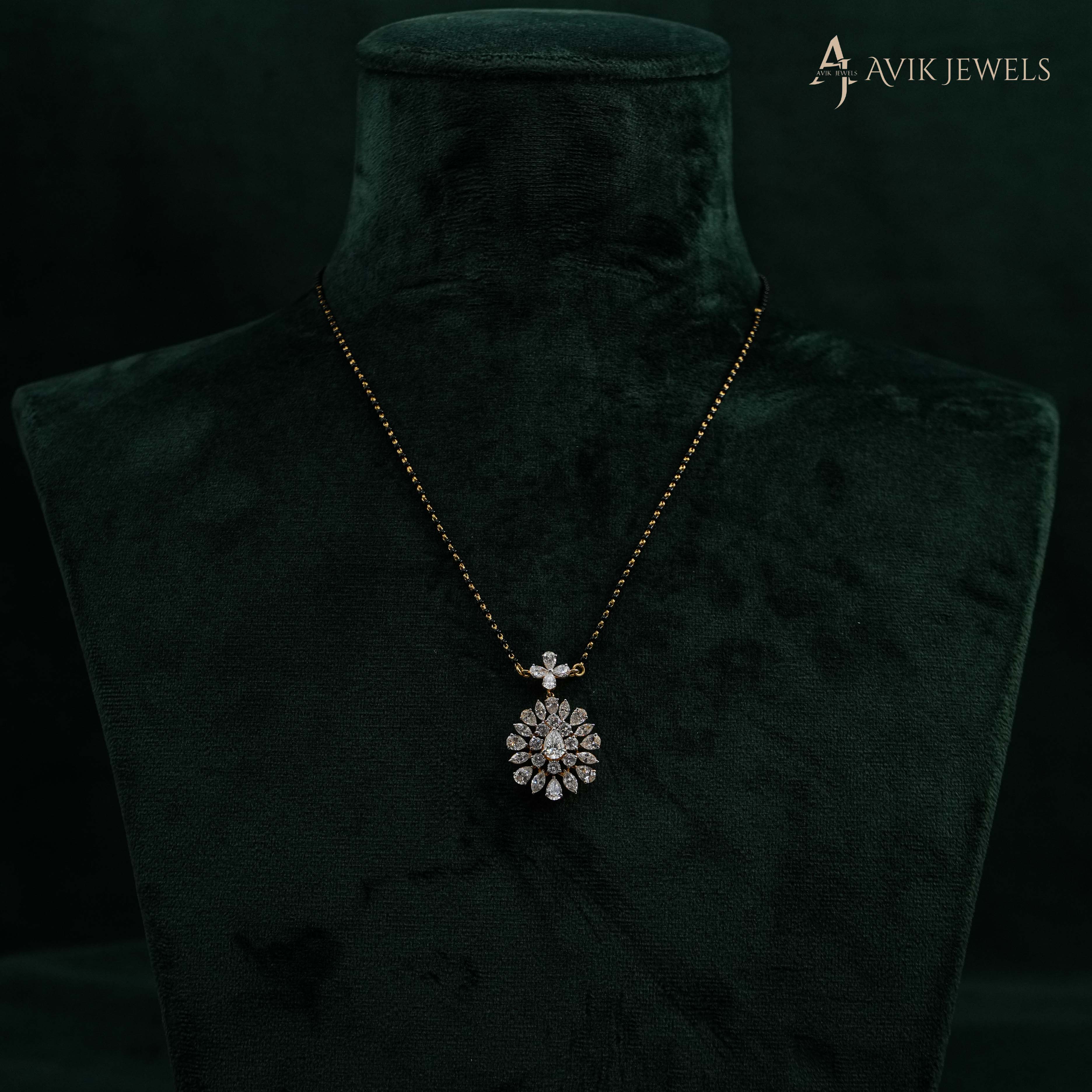Lab Grown Diamond Gold Mangalsutra