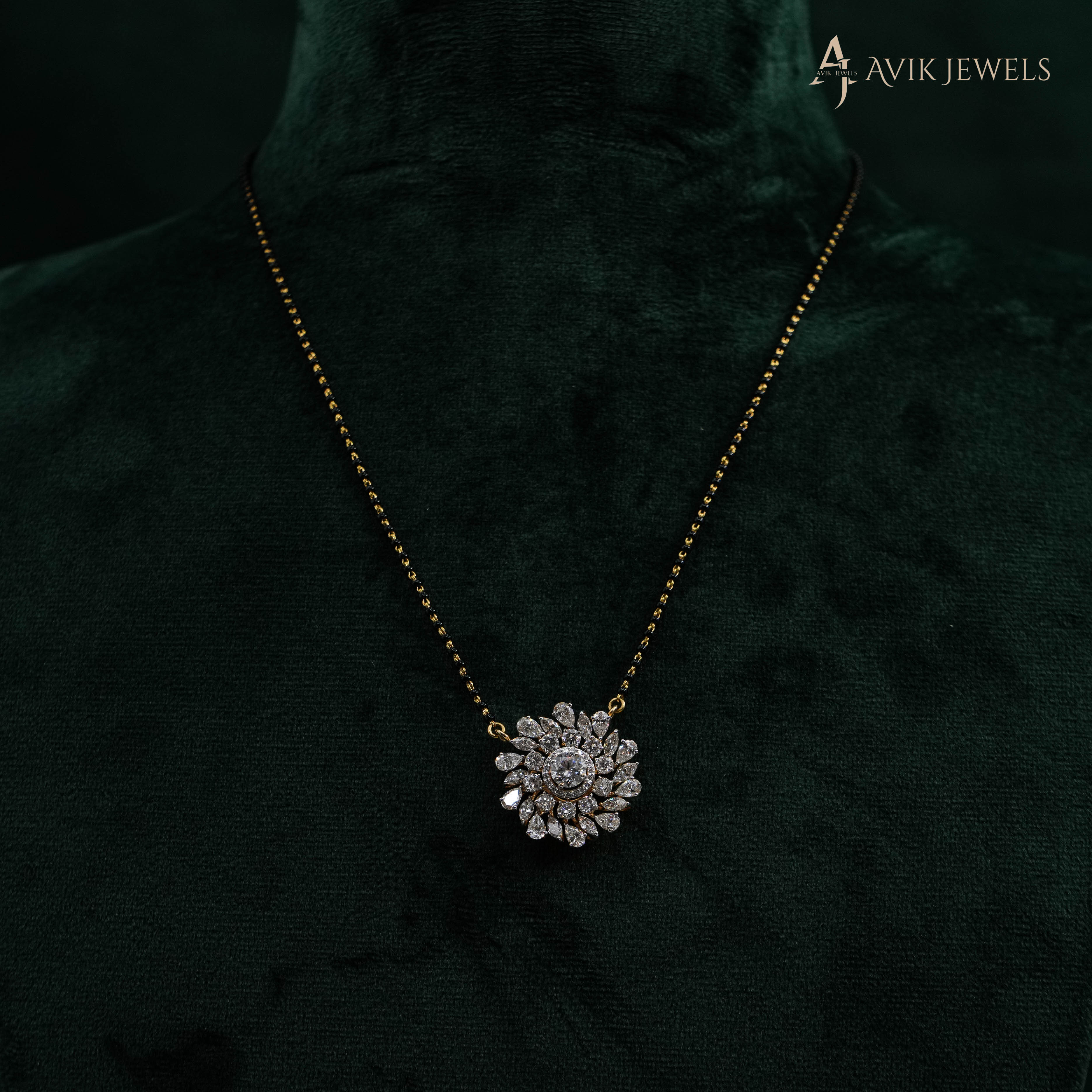 Lab Grown Diamond Mangalsutra Pendant