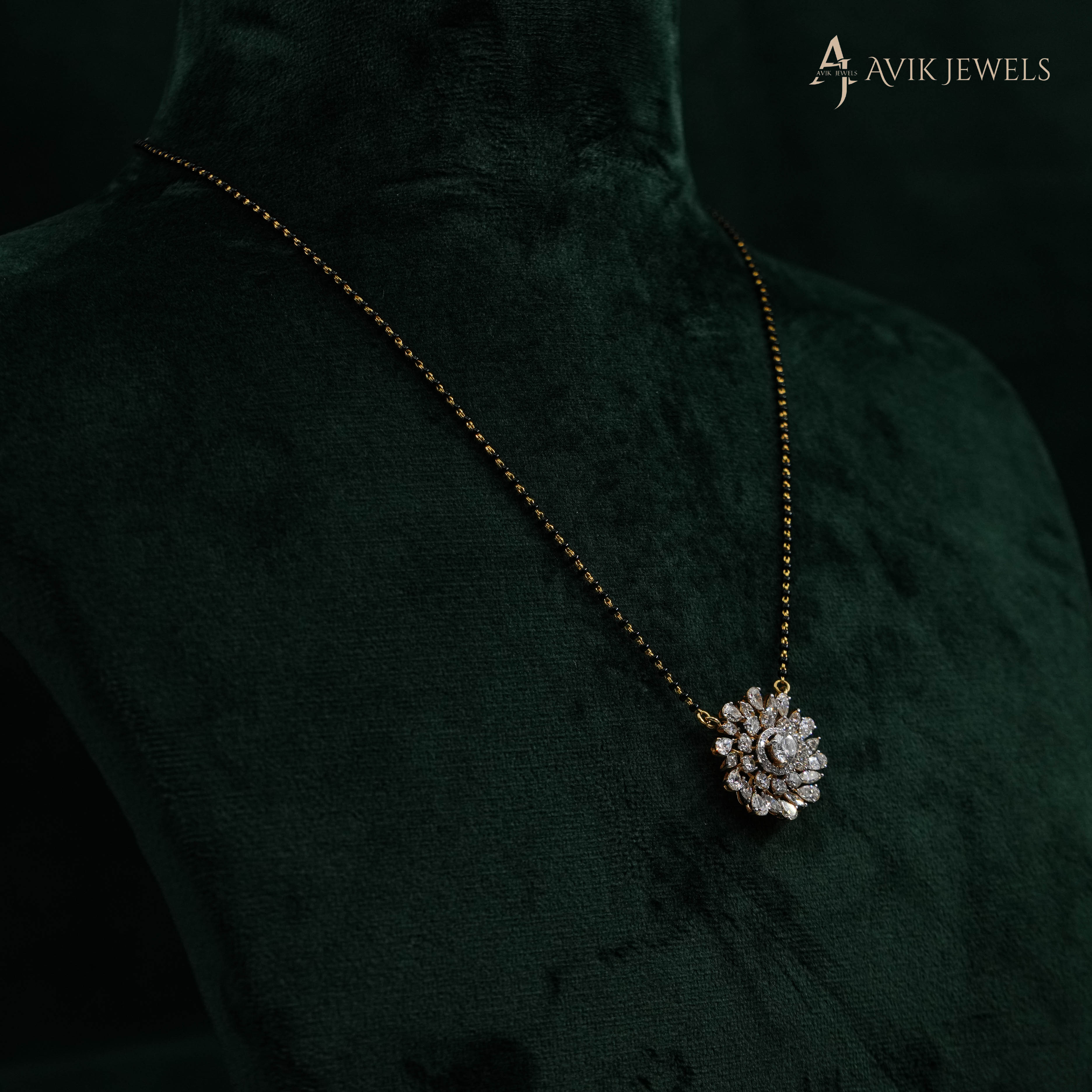 Lab Grown Diamond Mangalsutra Pendant