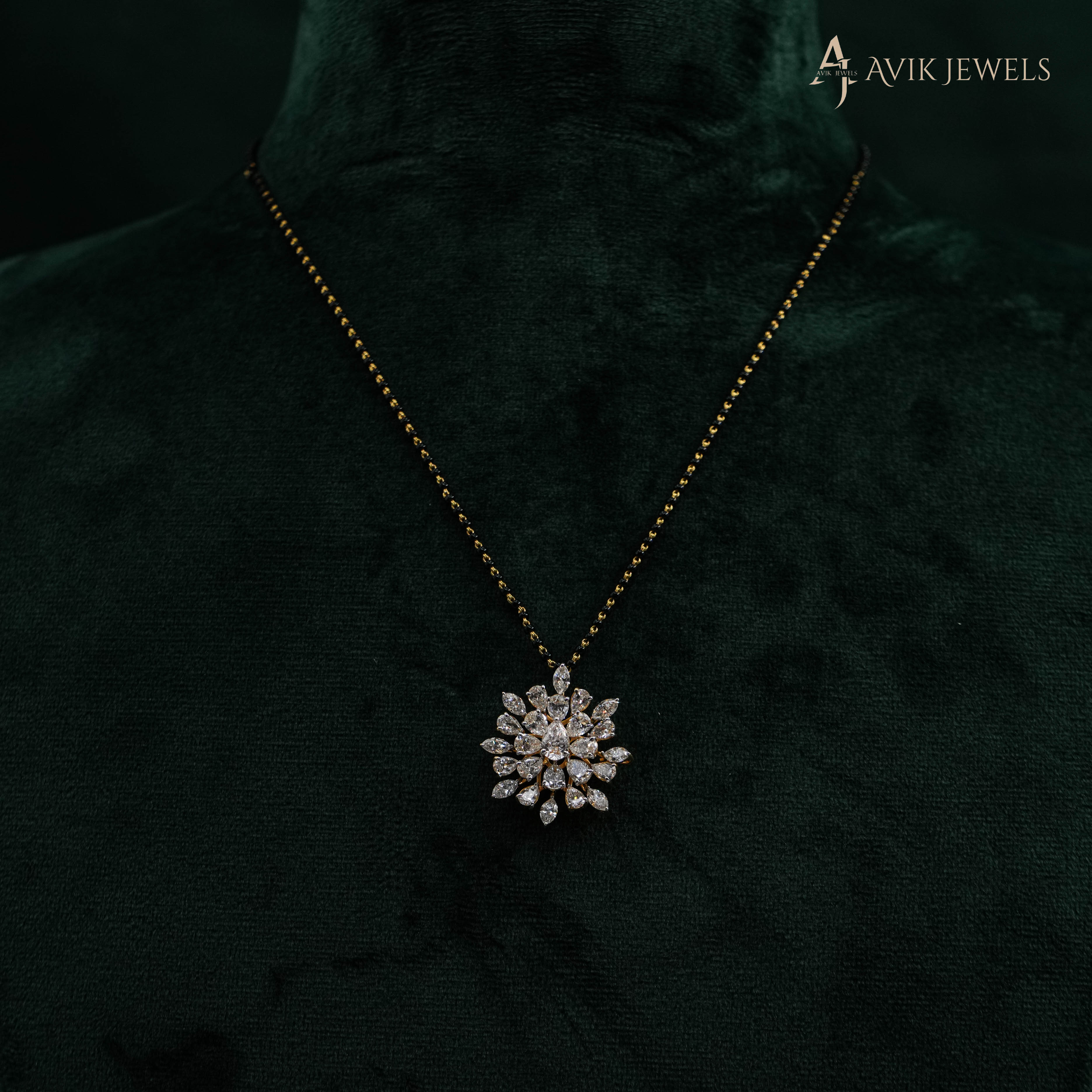 Avik Jewels - Lab Grown Diamond Flower Pendant