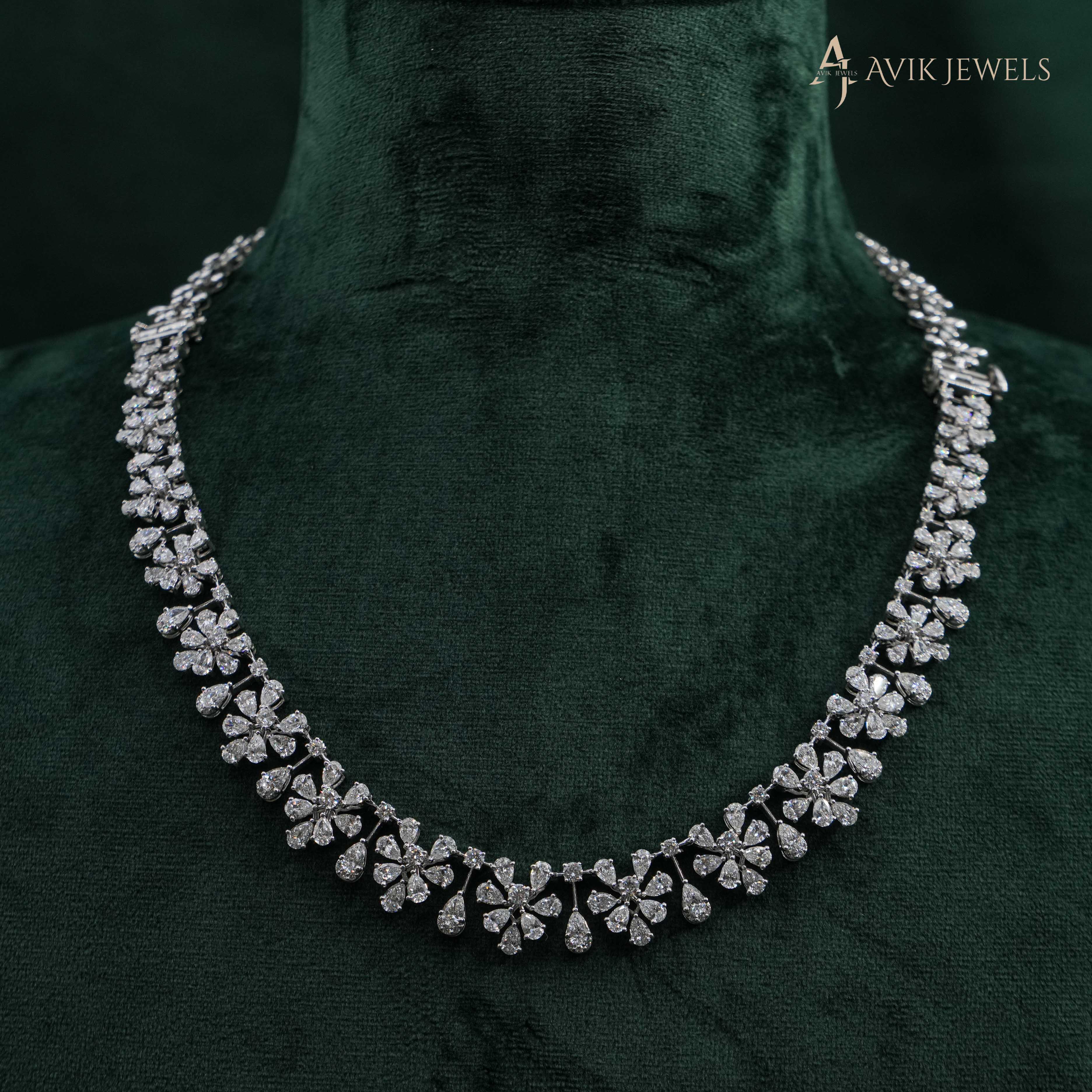 18KT Triple-Layered Lab Grown Pear Cut Diamond Masterpiece - Line 2