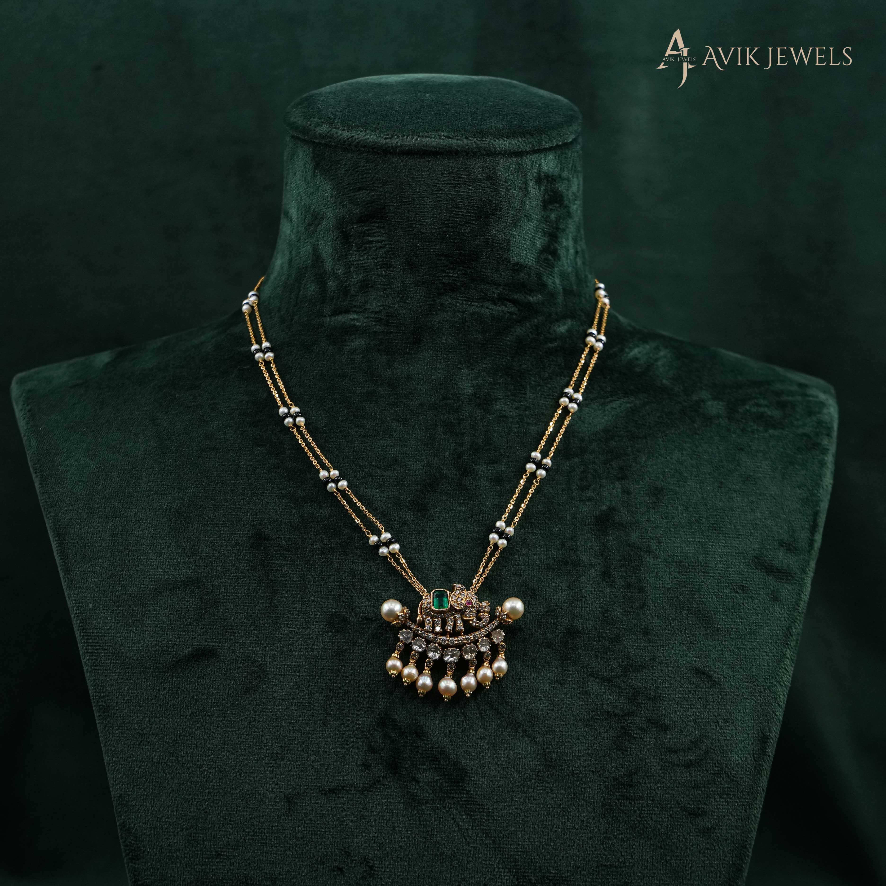 Polki Mangalsutra Necklace