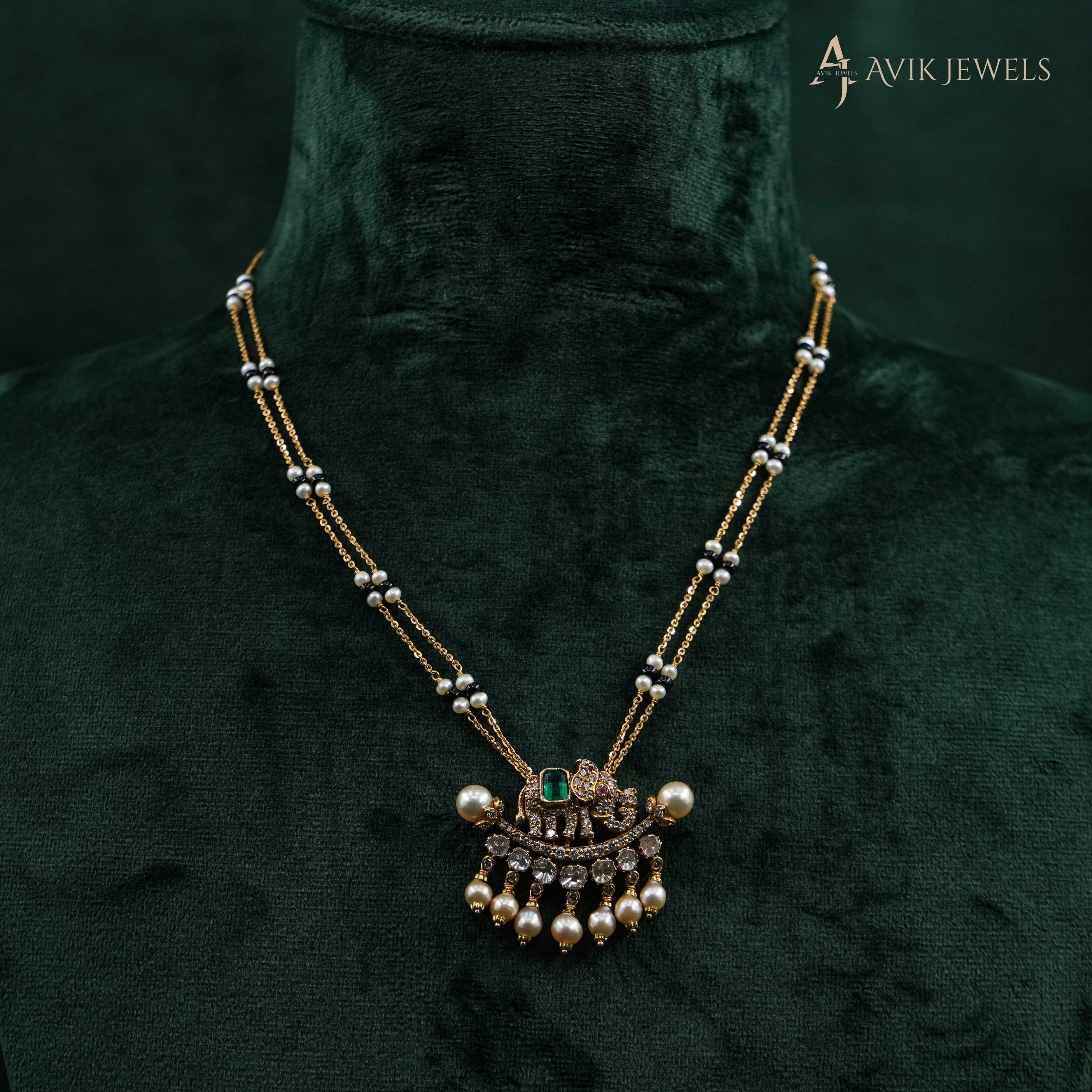 Polki Mangalsutra Necklace