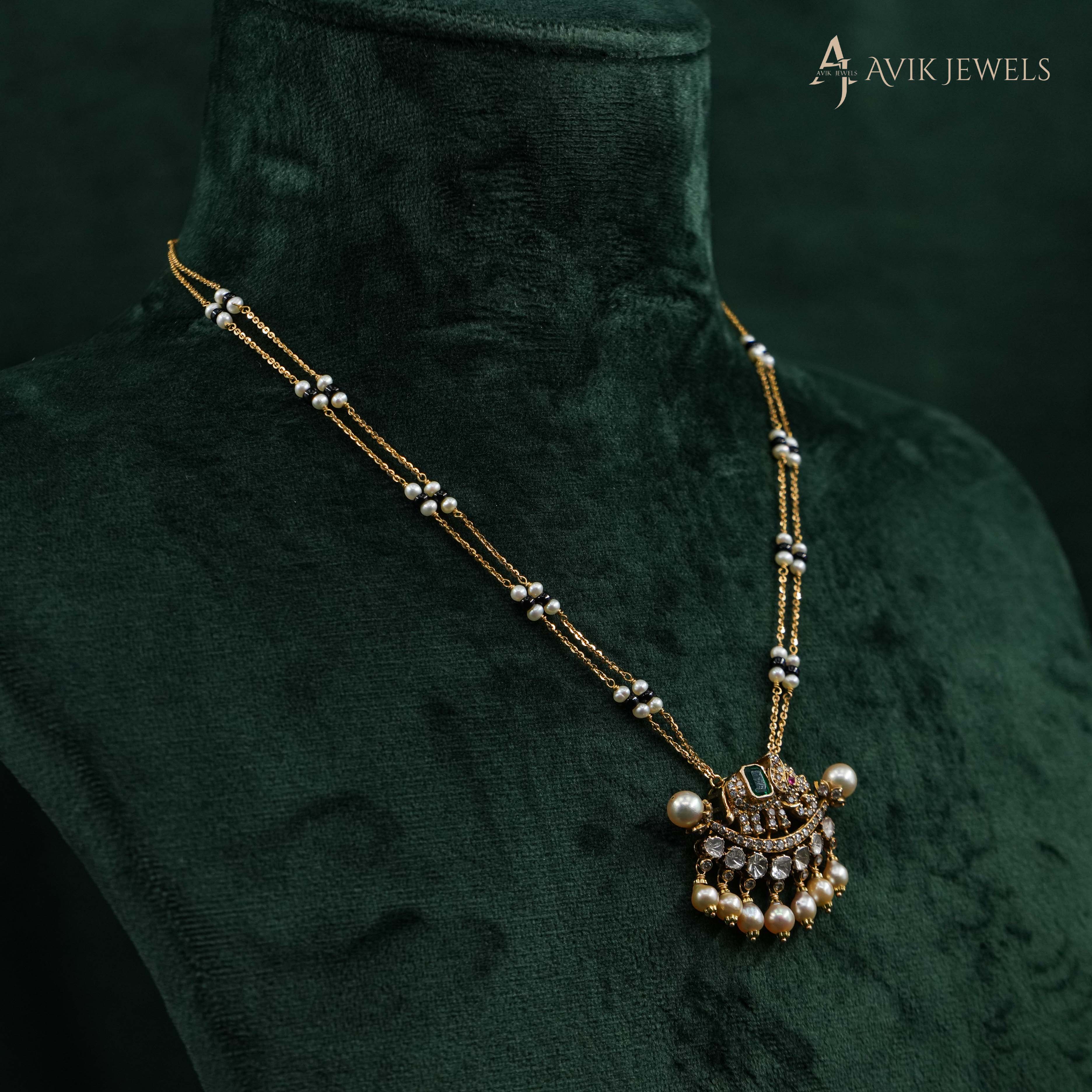 Polki Mangalsutra Necklace