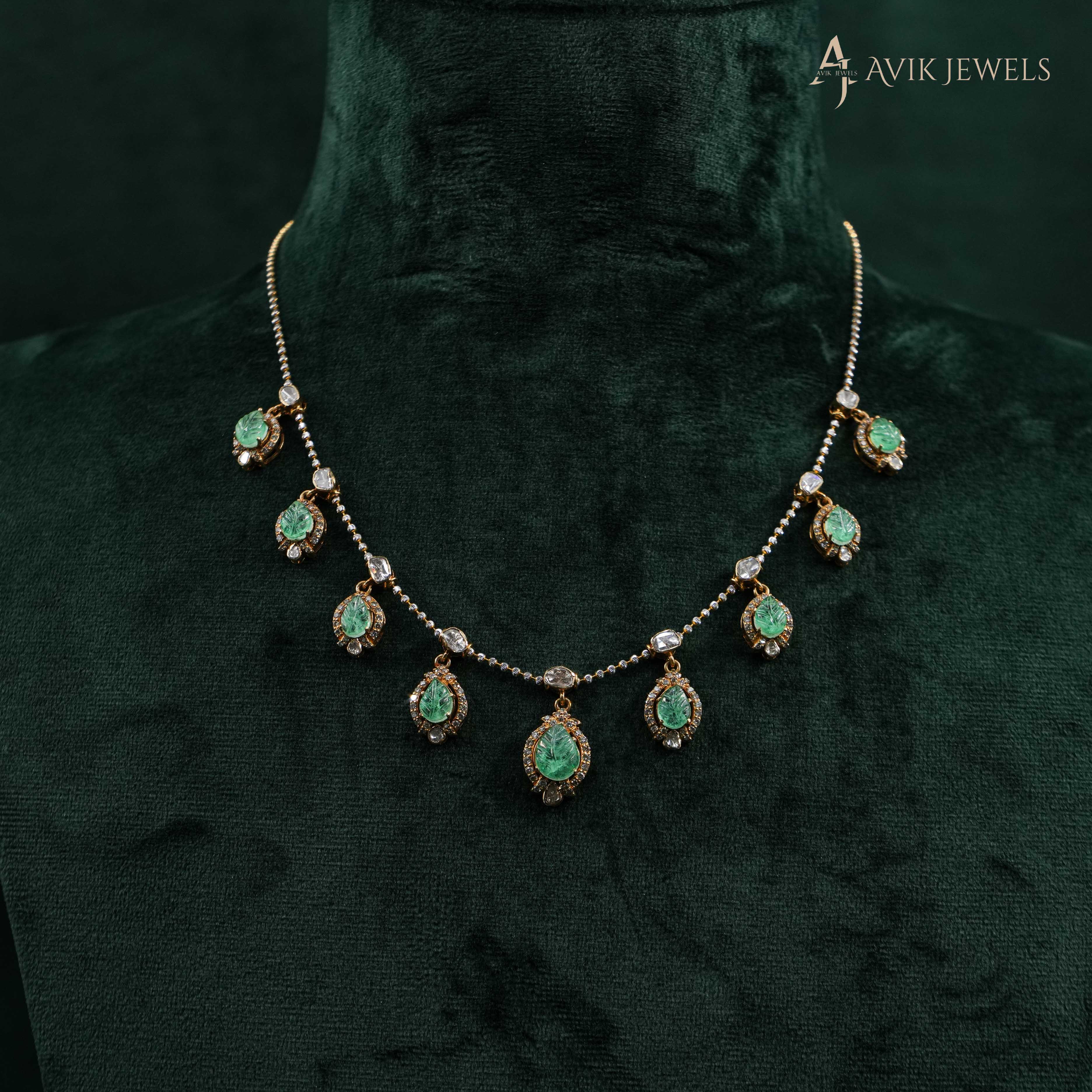 Emerald Drop Necklace