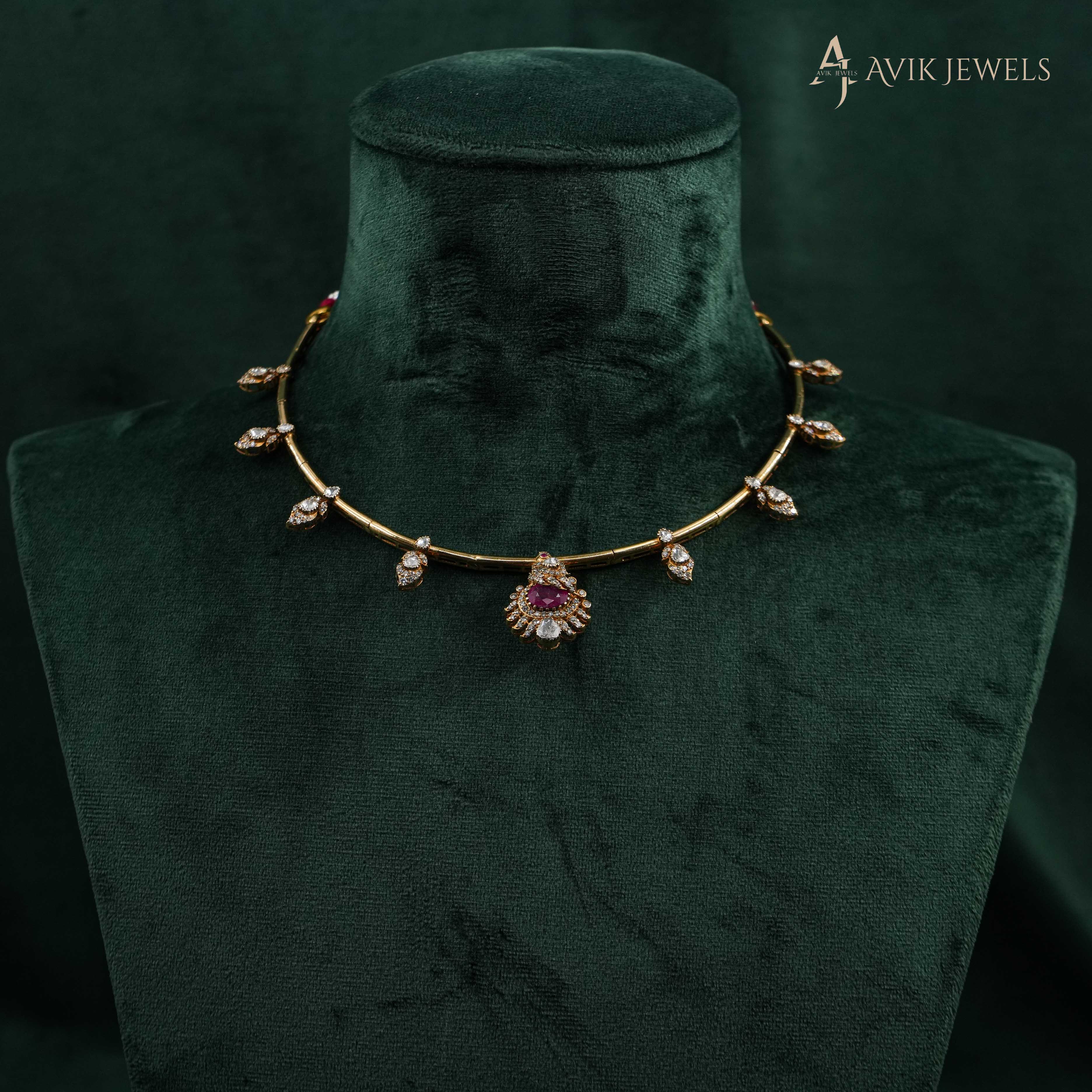 Ruby Diamond Necklace