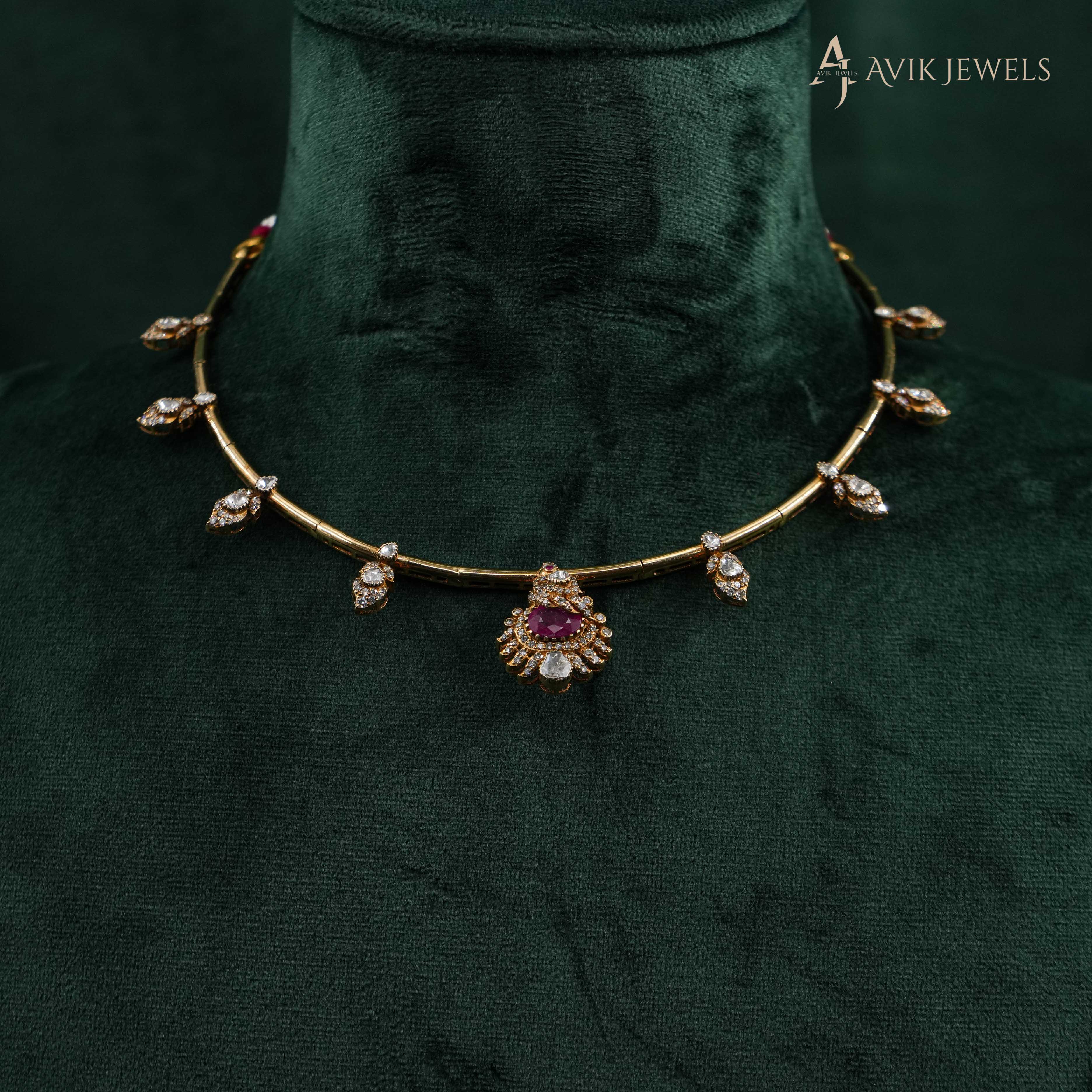 Ruby Diamond Necklace