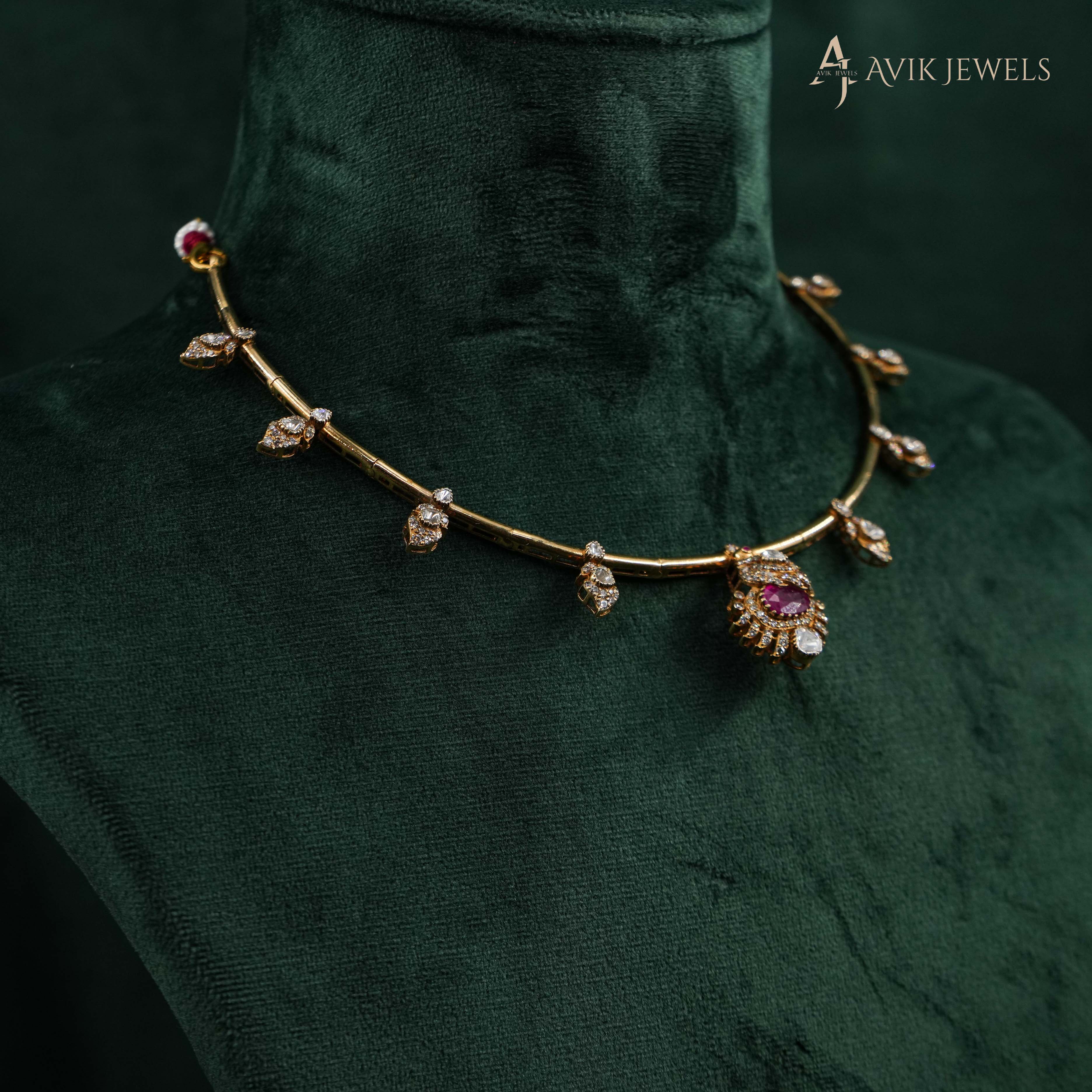 Ruby Diamond Necklace