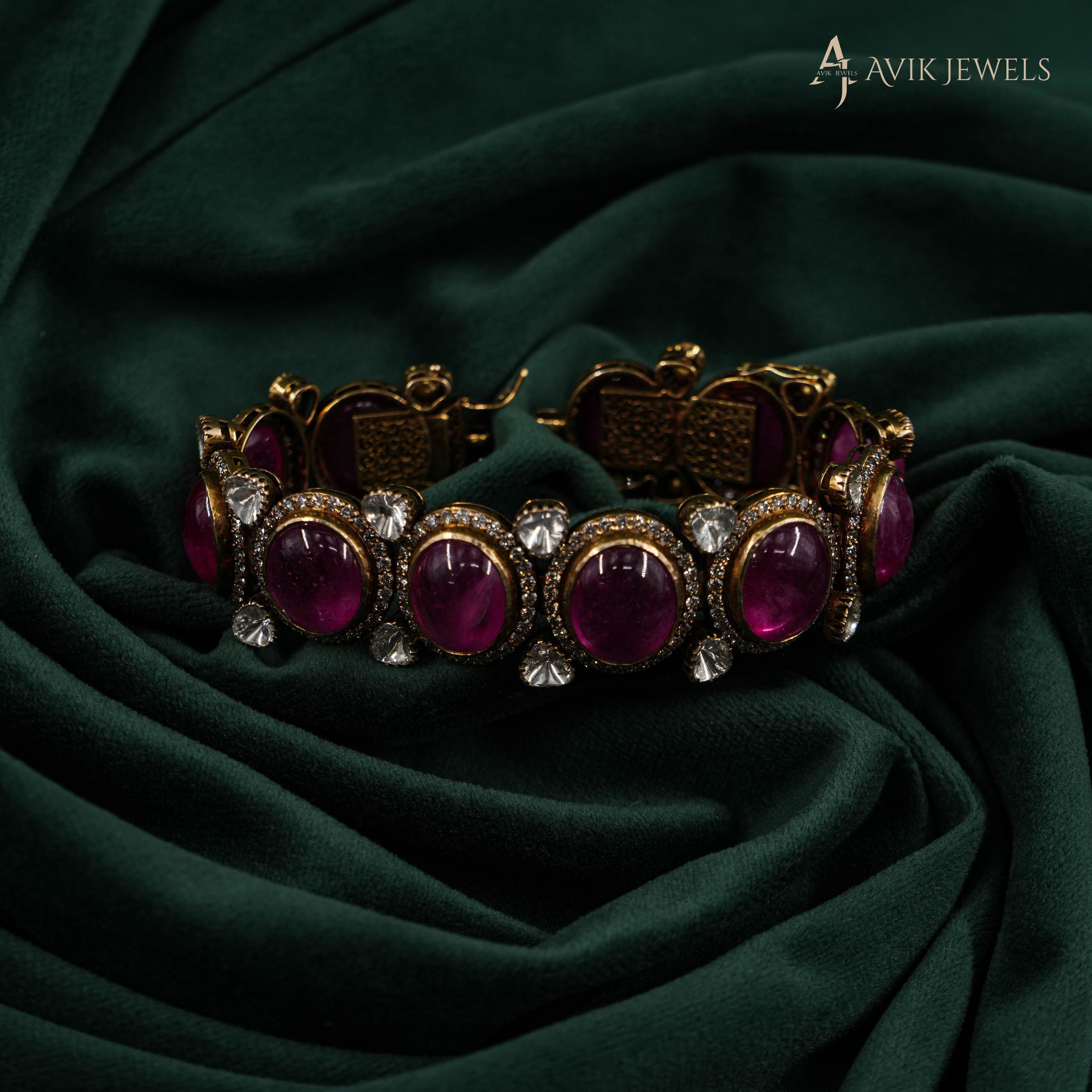 Ruby Gold Bracelet