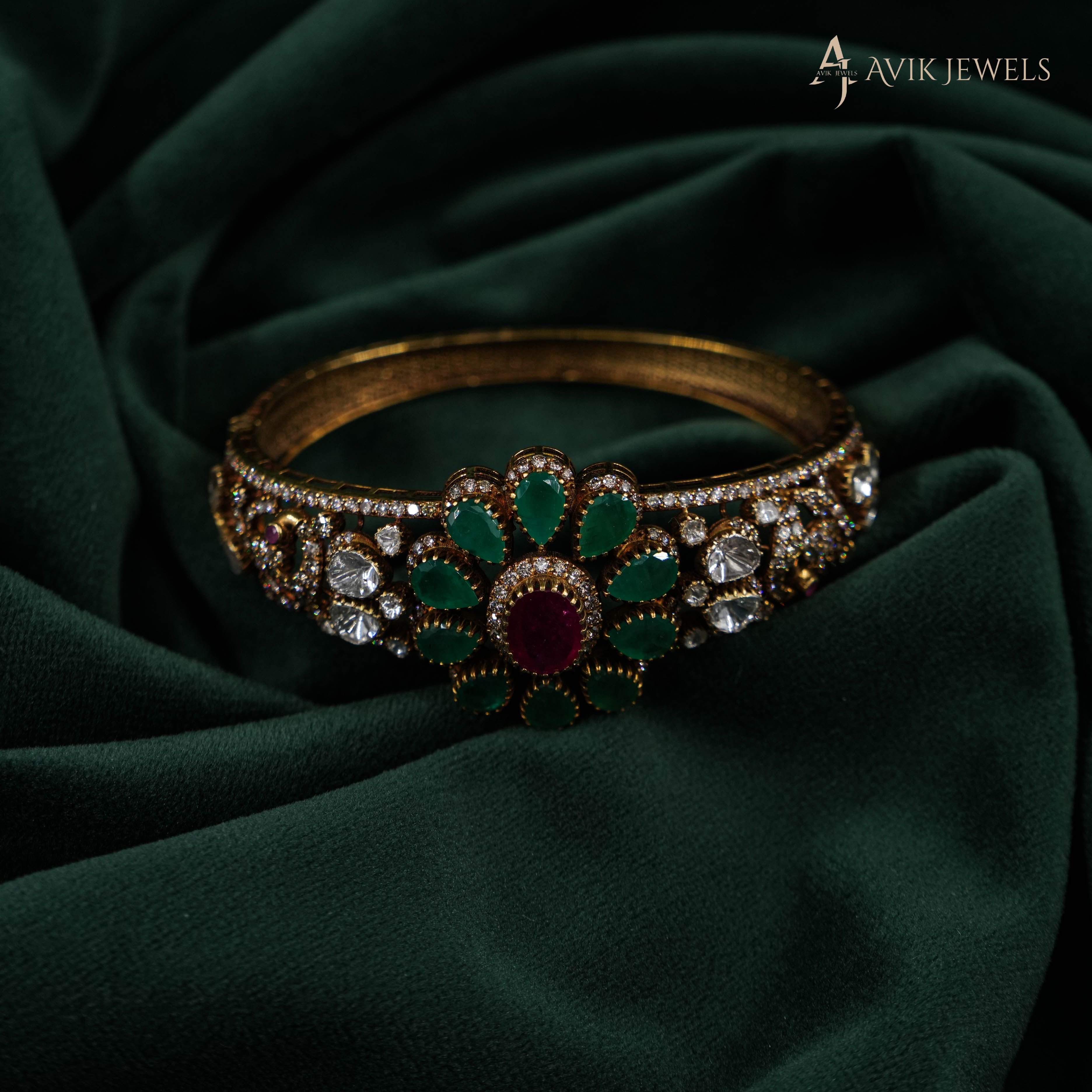 Gemstone Bangle Bracelet