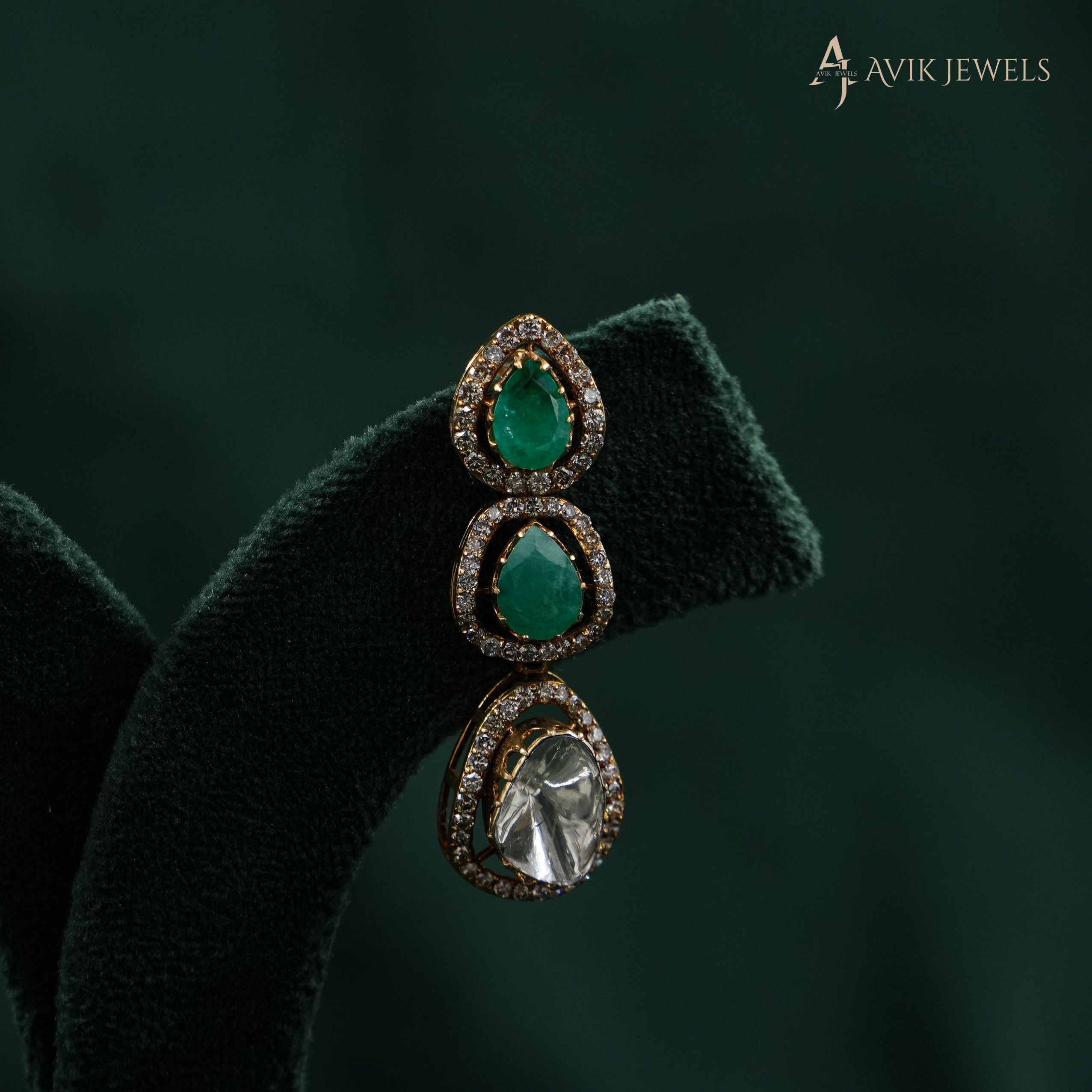 Emerald Drop Earrings