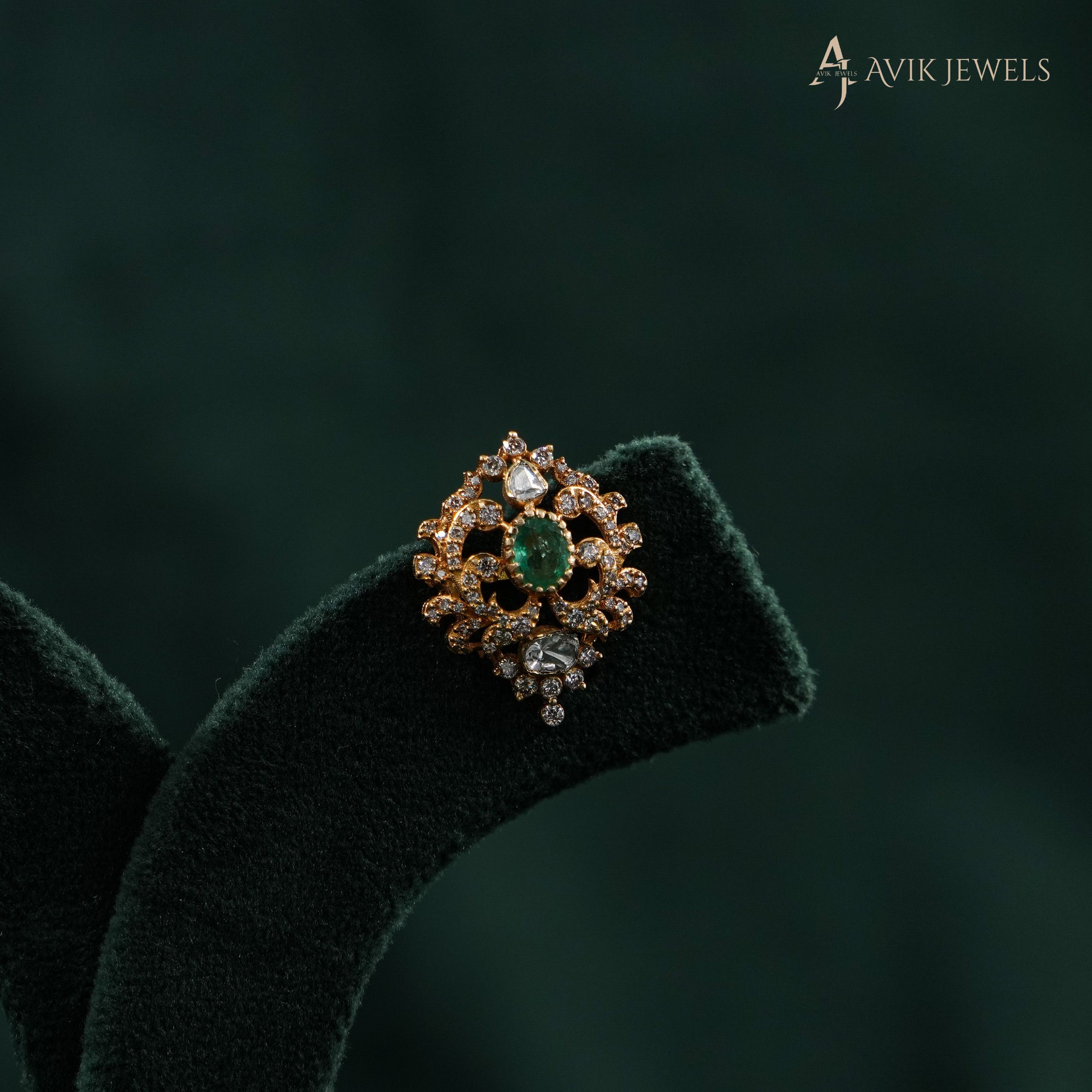 Emerald Stud Earrings