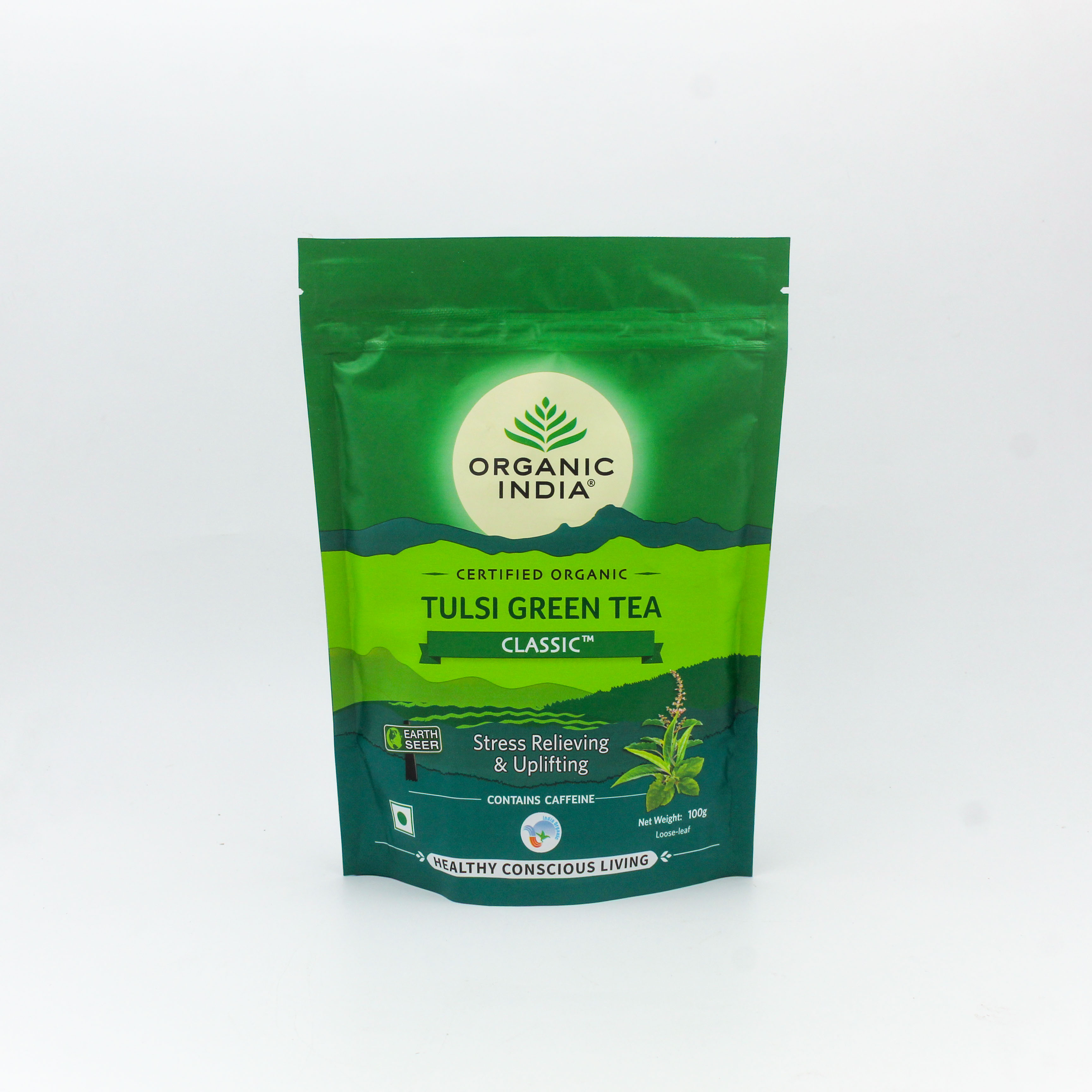 Organic India Tulsi Green Tea Classic 100 Gm Ref