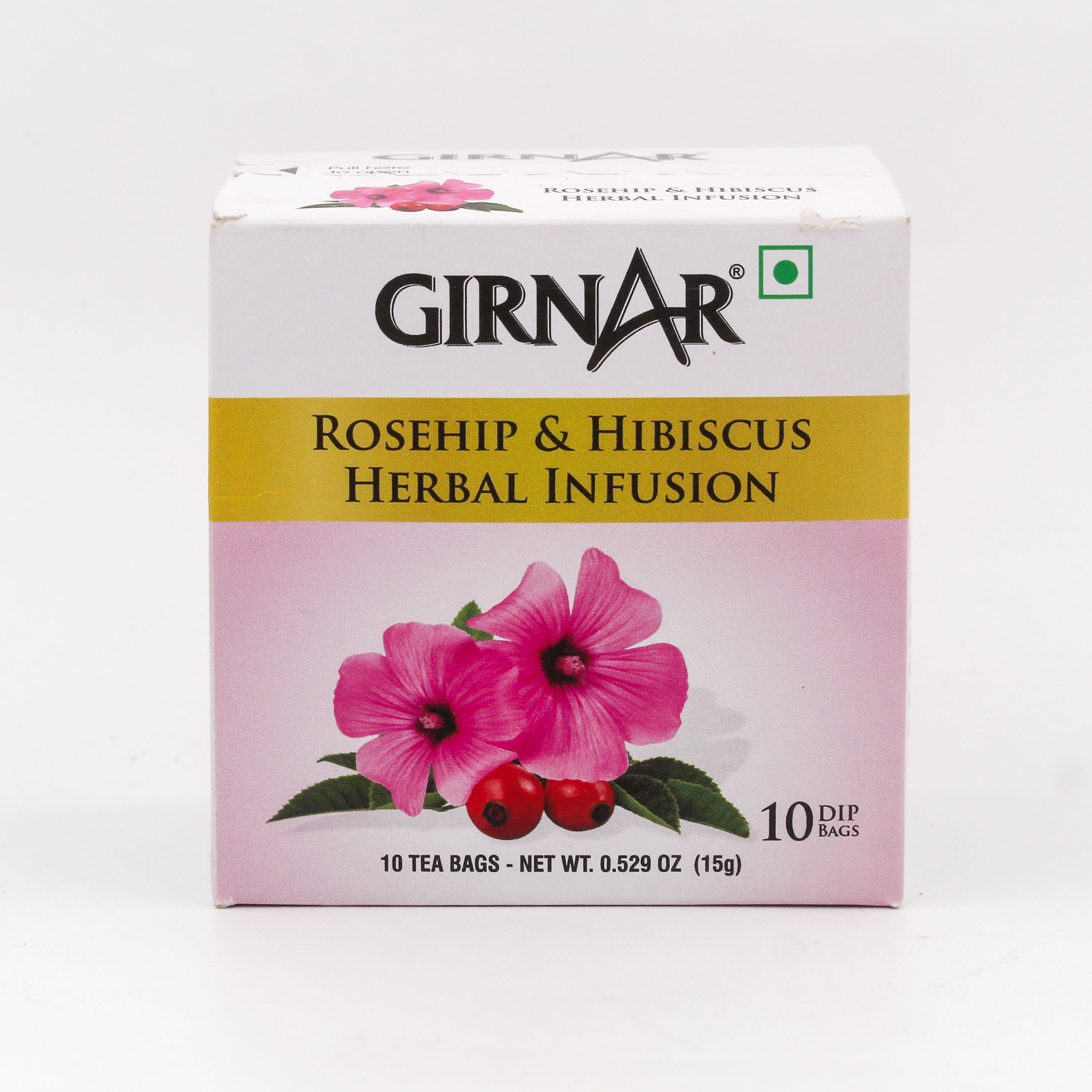 Girnar Instant Tea Rosehip Hibiscus 10 Pc