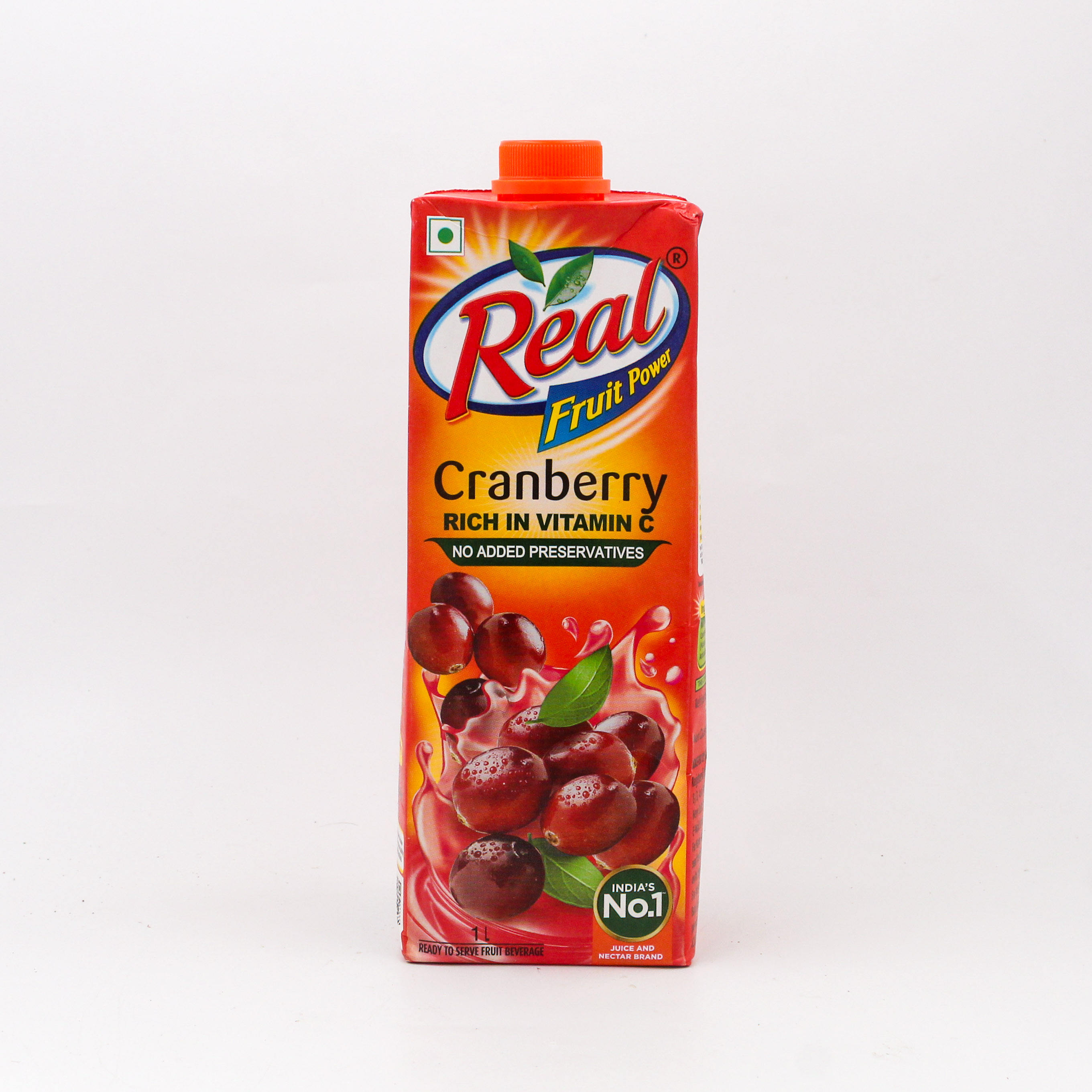 Real Active Juice Cranberry 1L