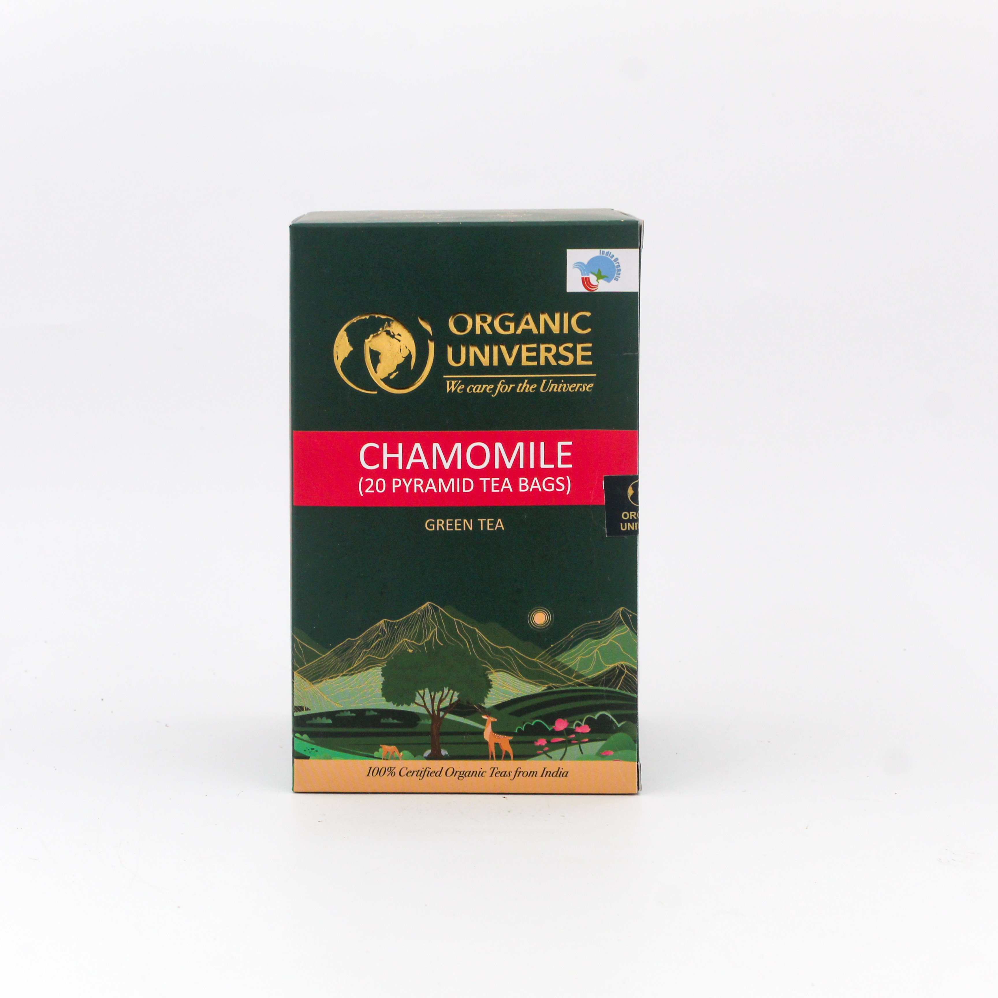 Organic Universe Green Tea Chamomile 20 Pc