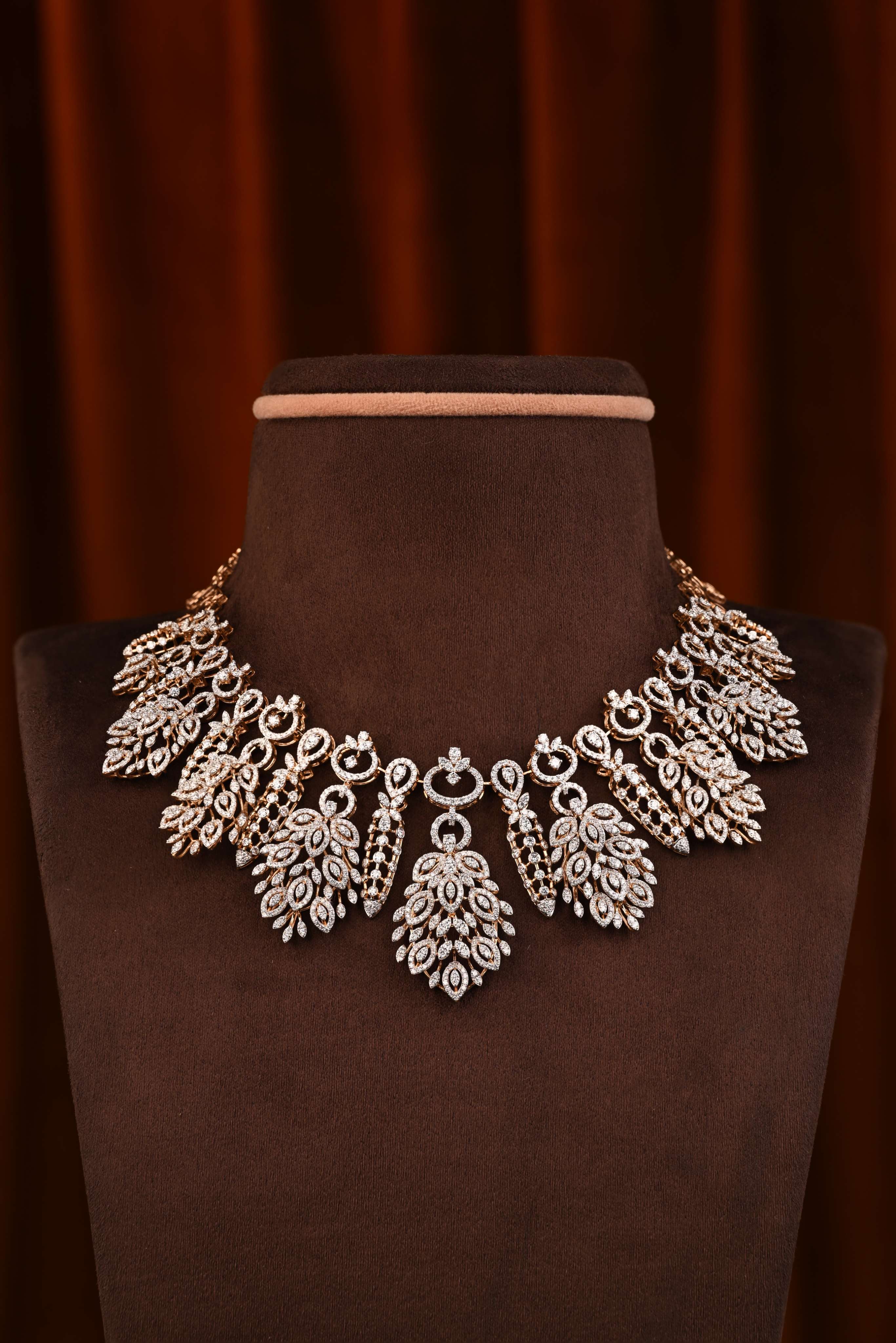 Brinda Gold and Diamonds - Diamond Bridal Necklace