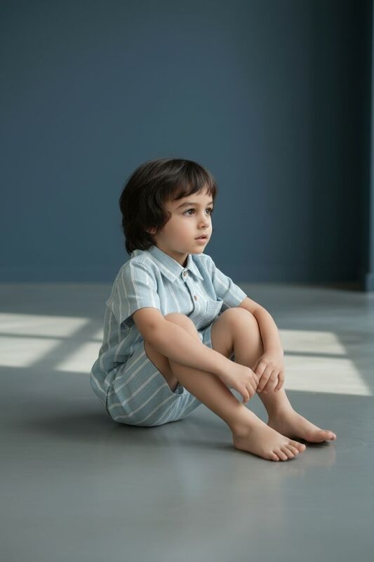 Chicbear - CB BLUE STRIPS BOYS SETS