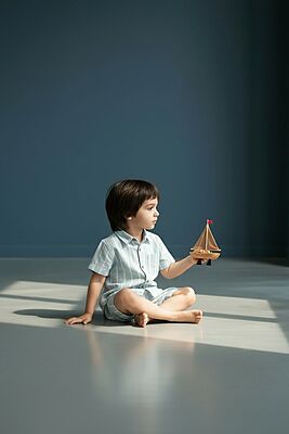 Chicbear - CB BLUE STRIPS BOYS SETS