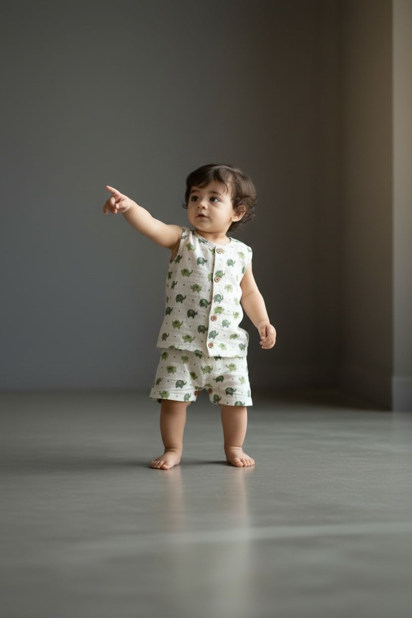 Chicbear - CB BOYS COTTON BABY JABLA SHORTS ELEPHANT