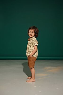 Chicbear - CB DINO BROWN BOW BOYS SETS