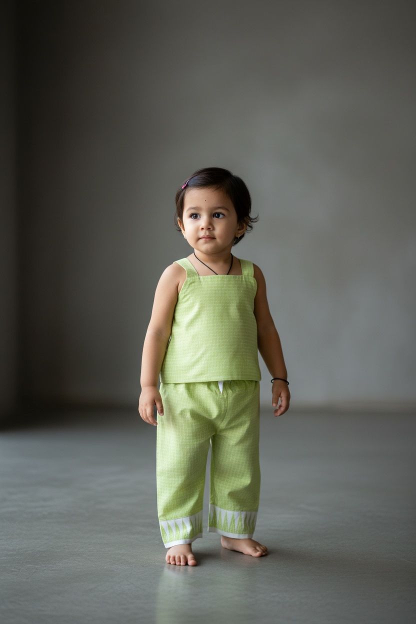 CB GIRLS COTTON TOP PANTS SET