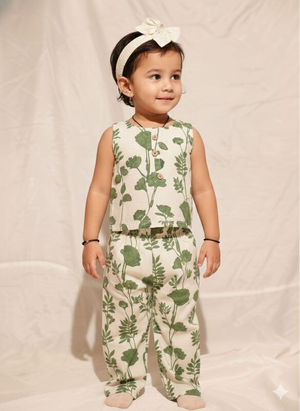 Chicbear - CB GREEN FLORAL GIRLS SETS