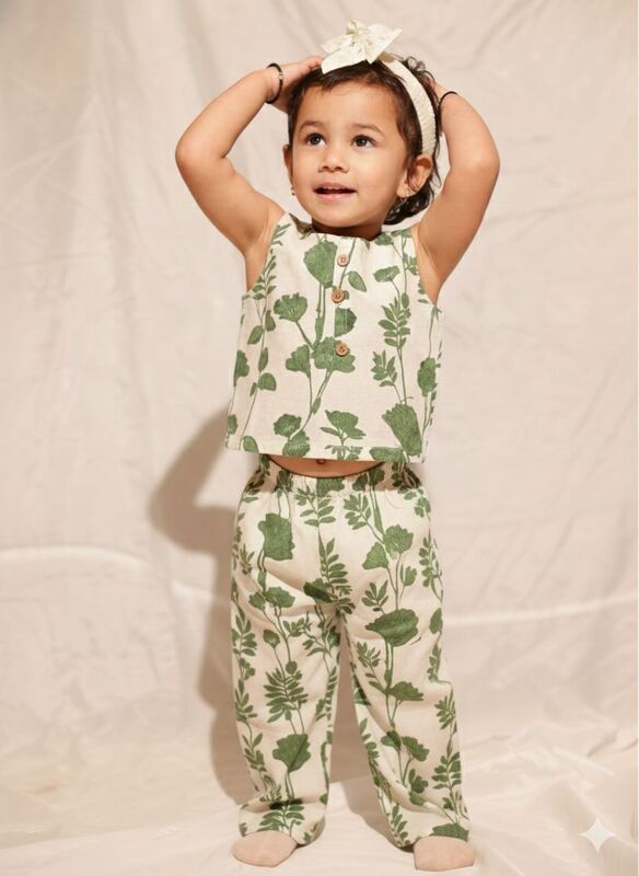 Chicbear - CB GREEN FLORAL GIRLS SETS