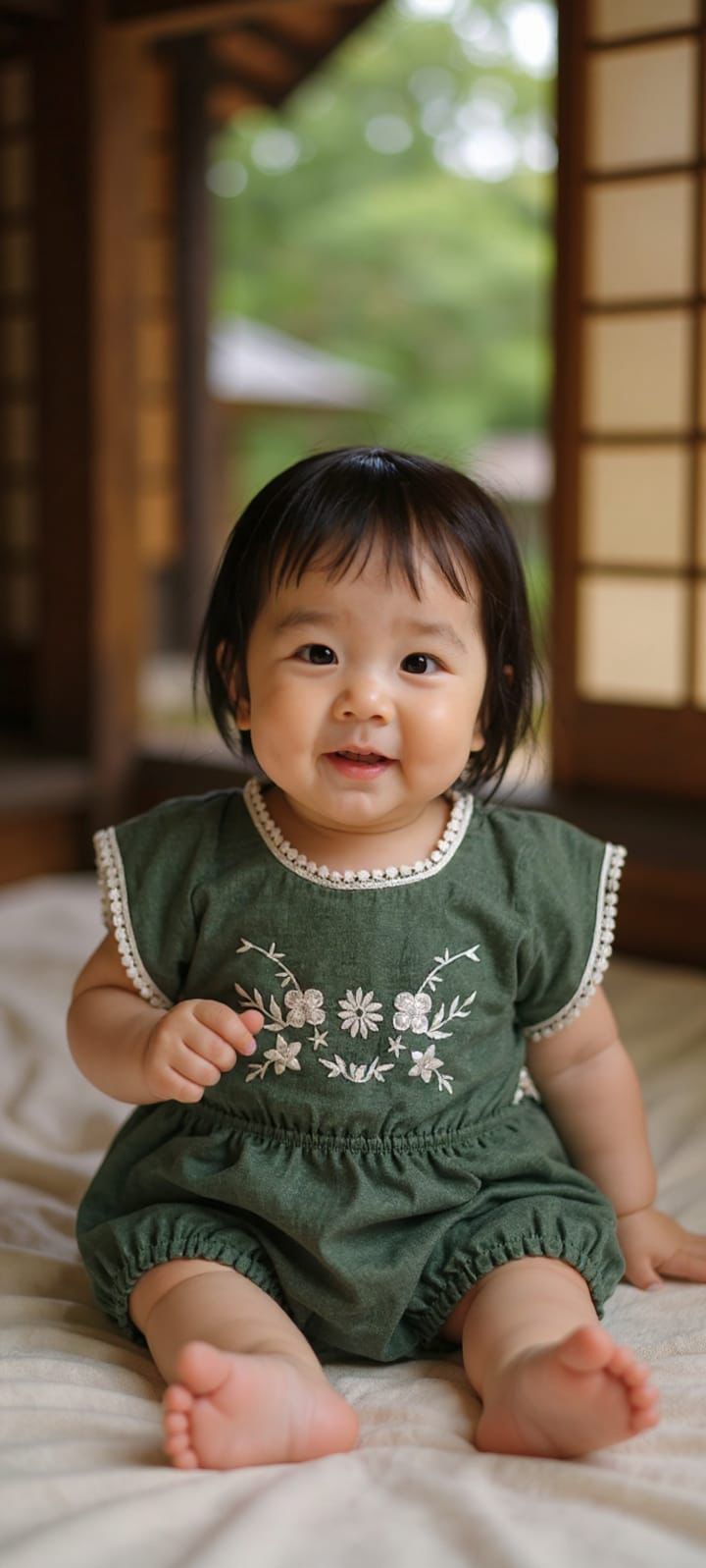 Chicbear - CB KIDS ROMPERSOLIVE GREEN