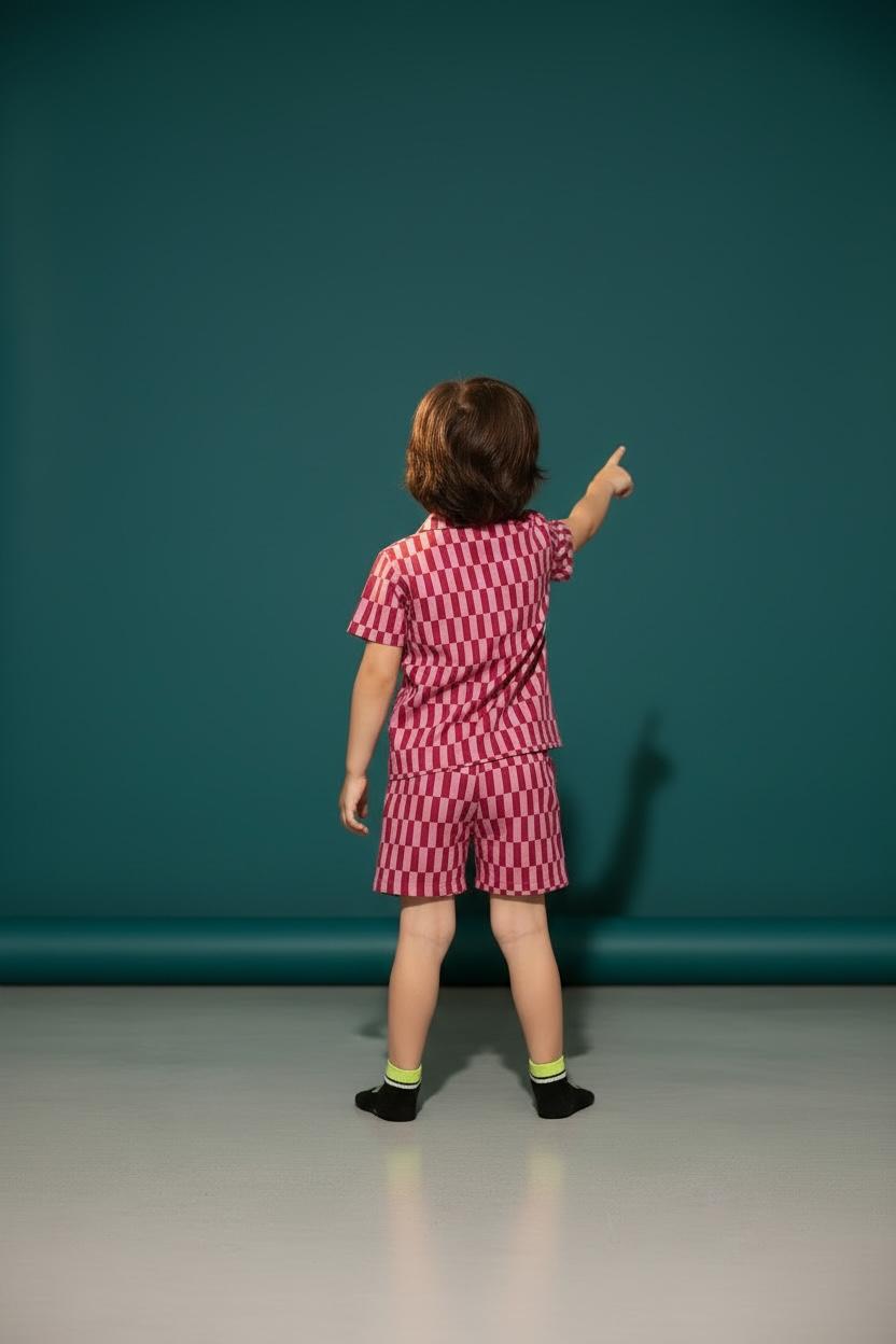 Chicbear - CB PINK LINES BOYS SET