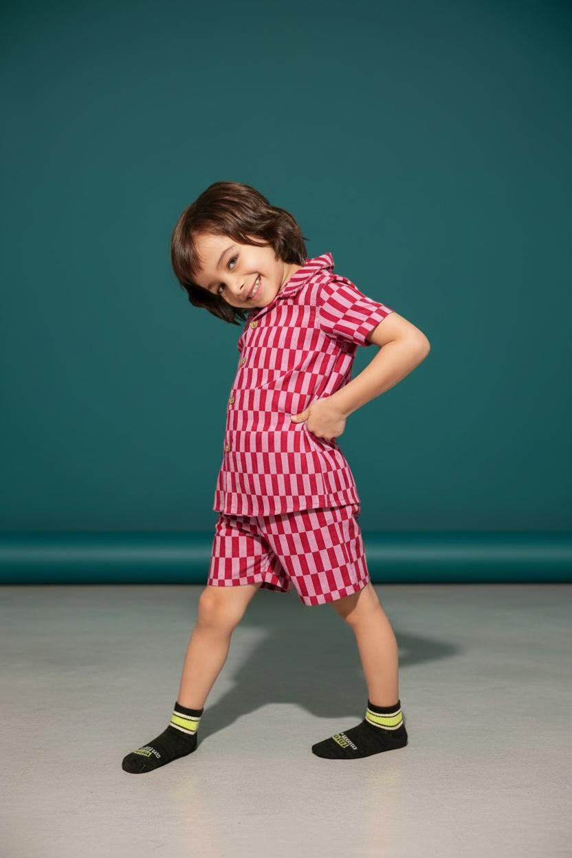 Chicbear - CB PINK LINES BOYS SET