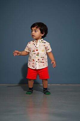 Chicbear - CB RED TRANSPORT BOYS SET