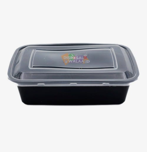 Black Rectangle Container - 500 ML