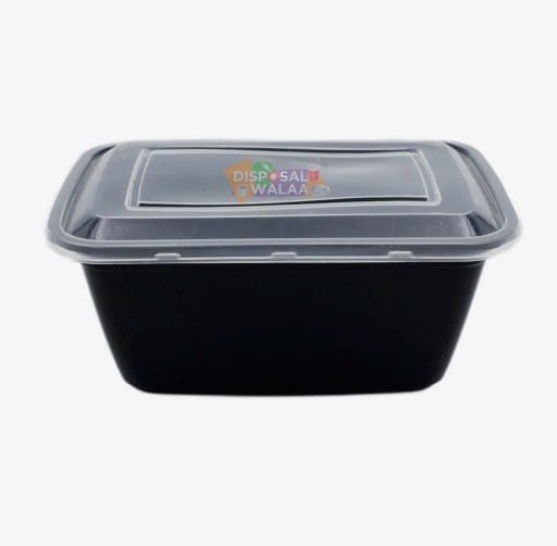 Black Rectangle Container - 1000 ML