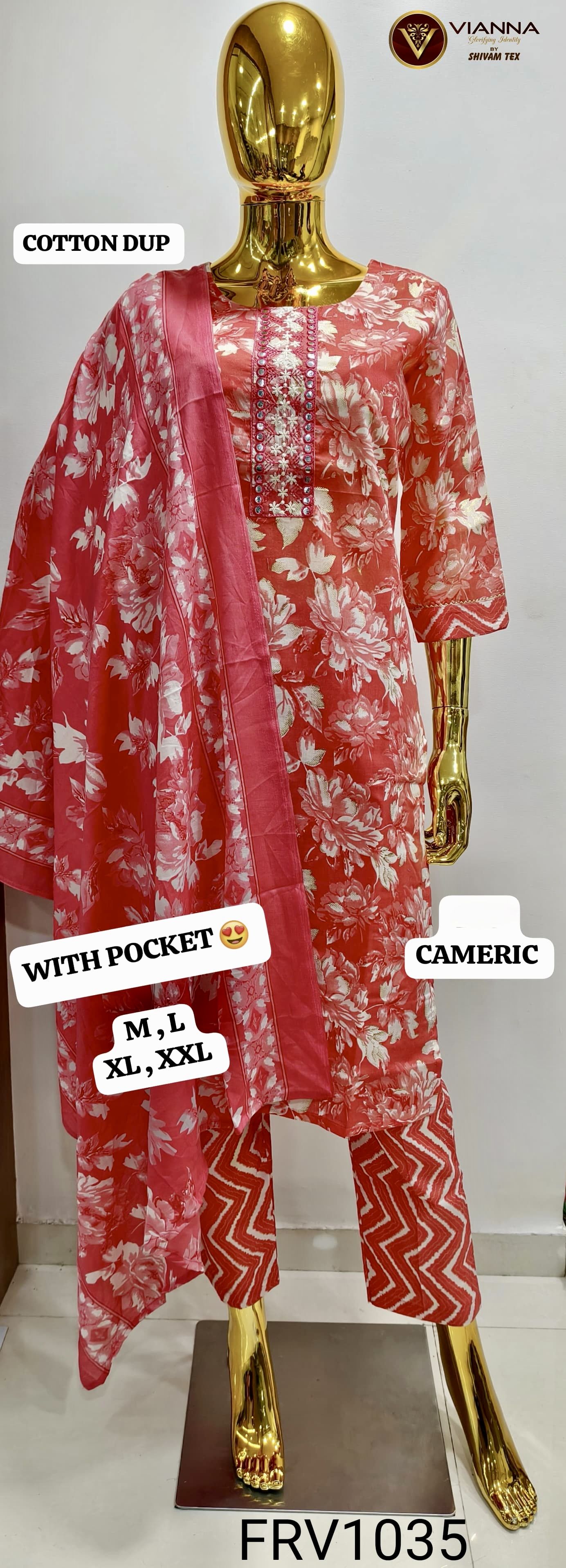 Diya sarees - Red Cotton Printed Set