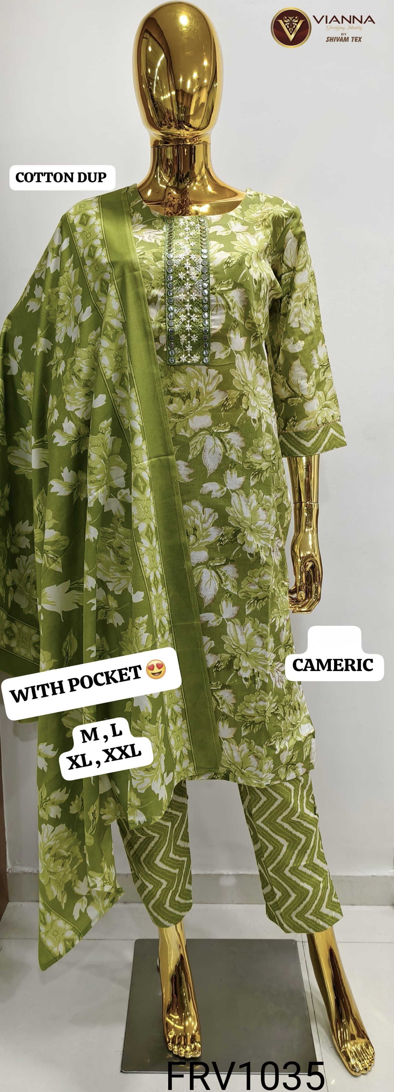 Diya sarees - Light Green Cotton Printed Set