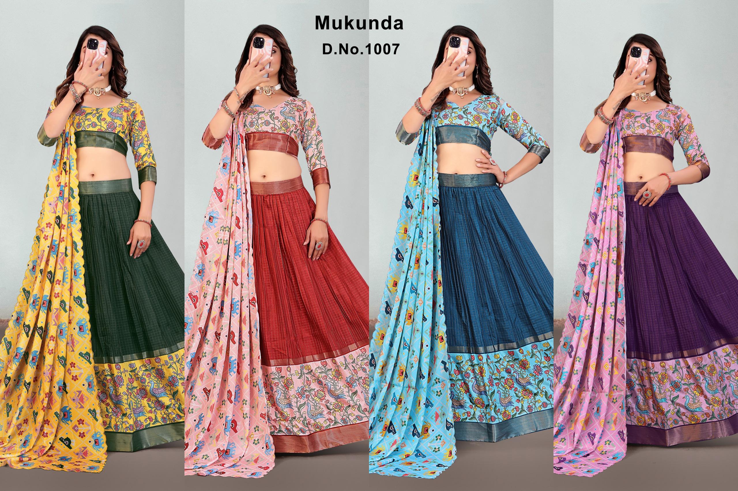 Diya sarees - Checks Kalamkari Lengha