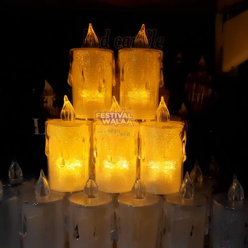 MELTING YELLOW LED CANDLE