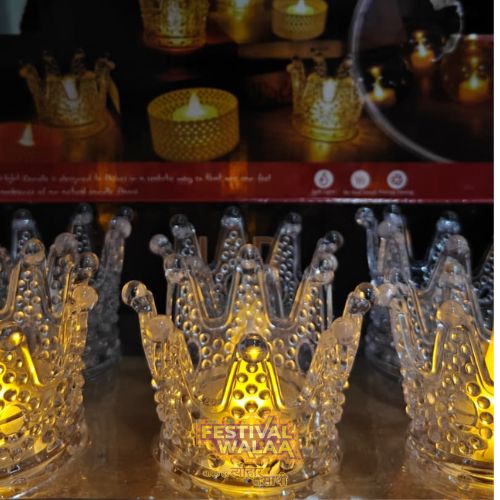 crown led candle